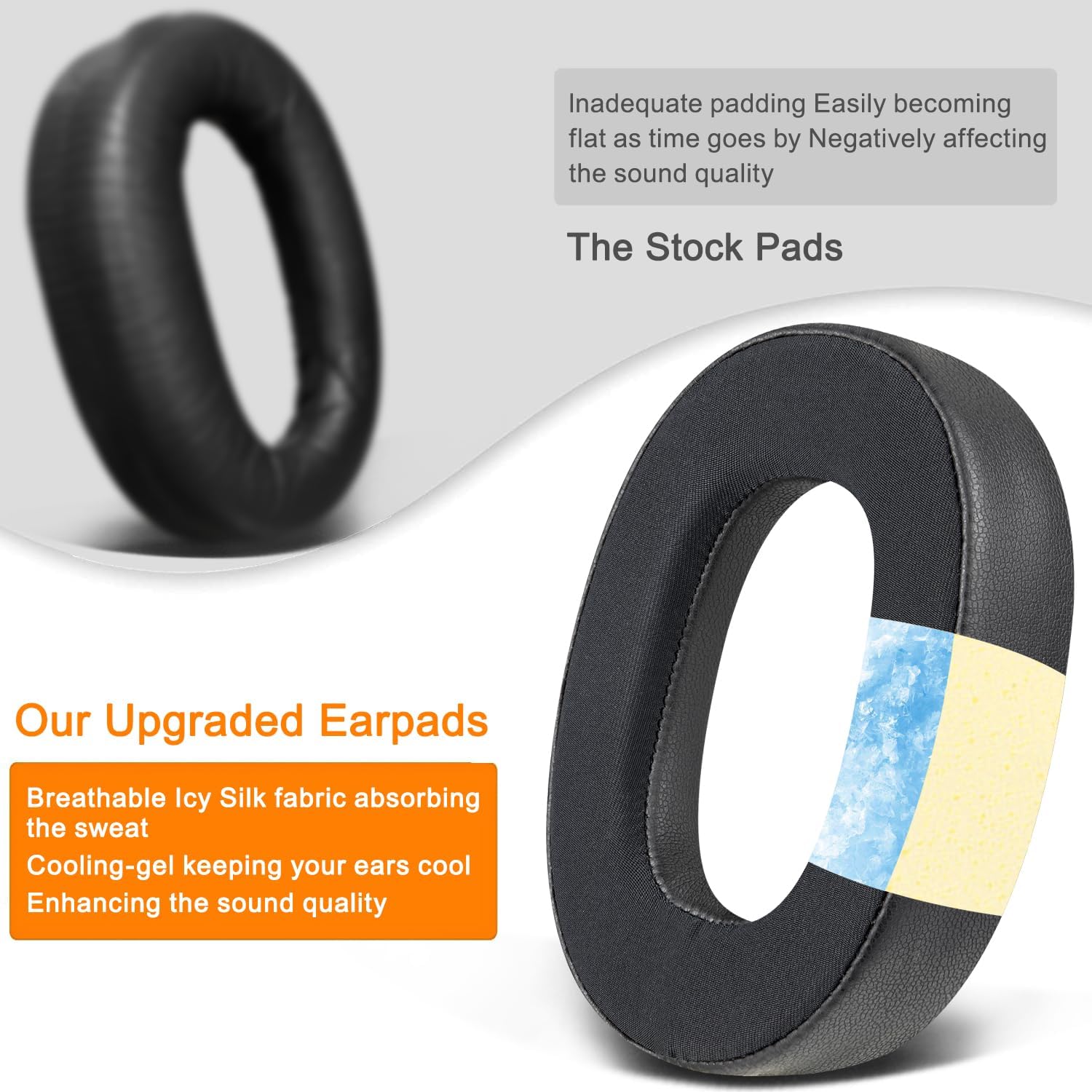SOULWIT Earpads for Jabra Elite 85h - Cooling Gel