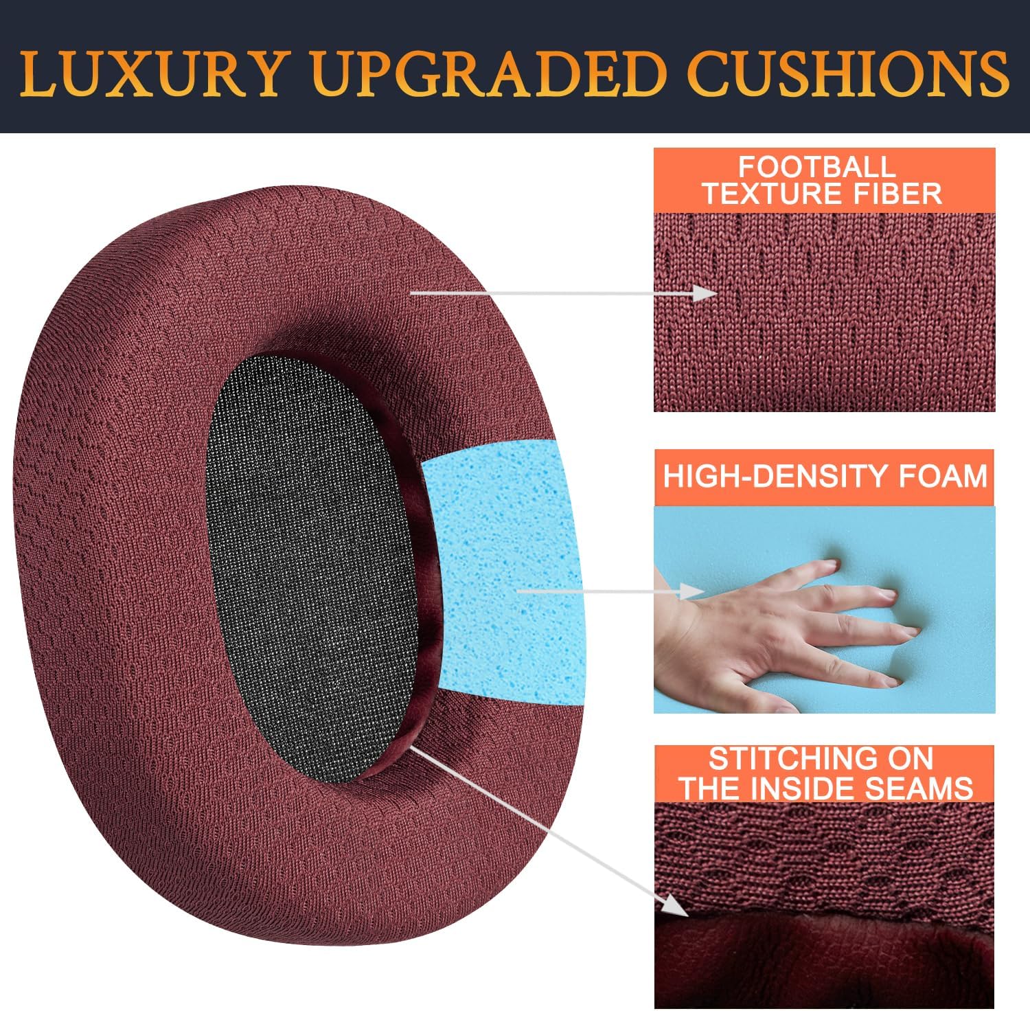 SOULWIT Earpads for SteelSeries Arctis 1/3/5/7/7+/7P/7P+/7X/7X+/9/9X/Pro/Prime - Mesh Fabric