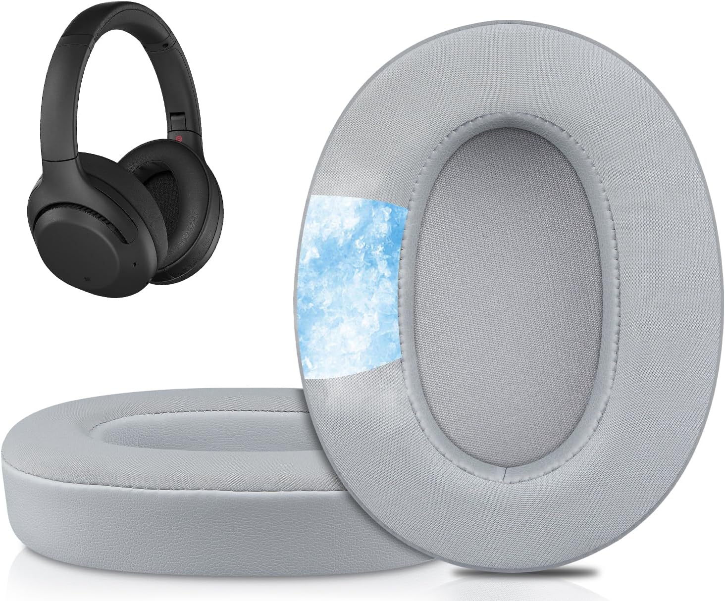 SOULWIT Earpads for Sony WH-XB900N, WH-CH710N, WH-CH720N, WH-RF400, MDR-RF895RK - Cooling Gel