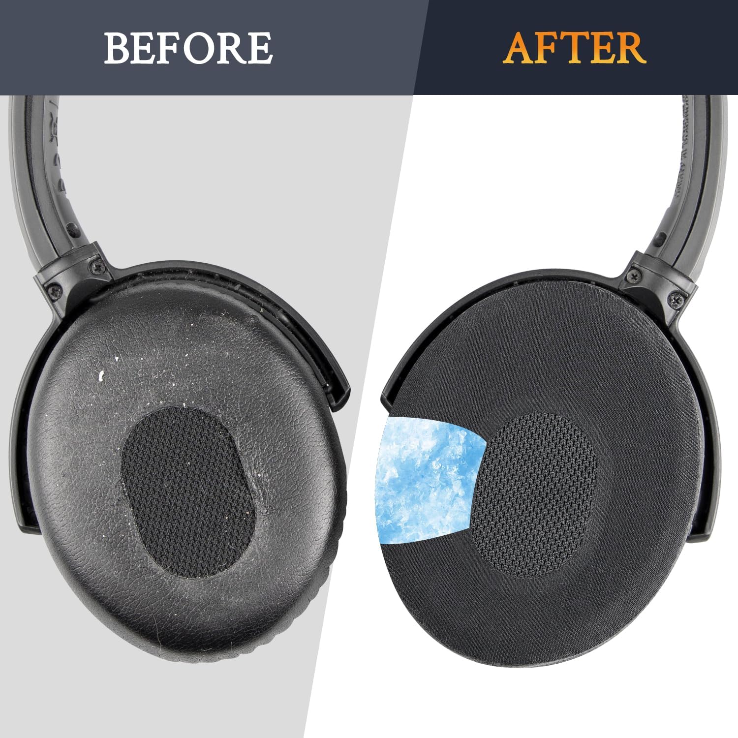 SOULWIT Earpads for Bose QuietComfort 3 (QC3) and Bose On-Ear Headphones (OE1) - Cooling Gel