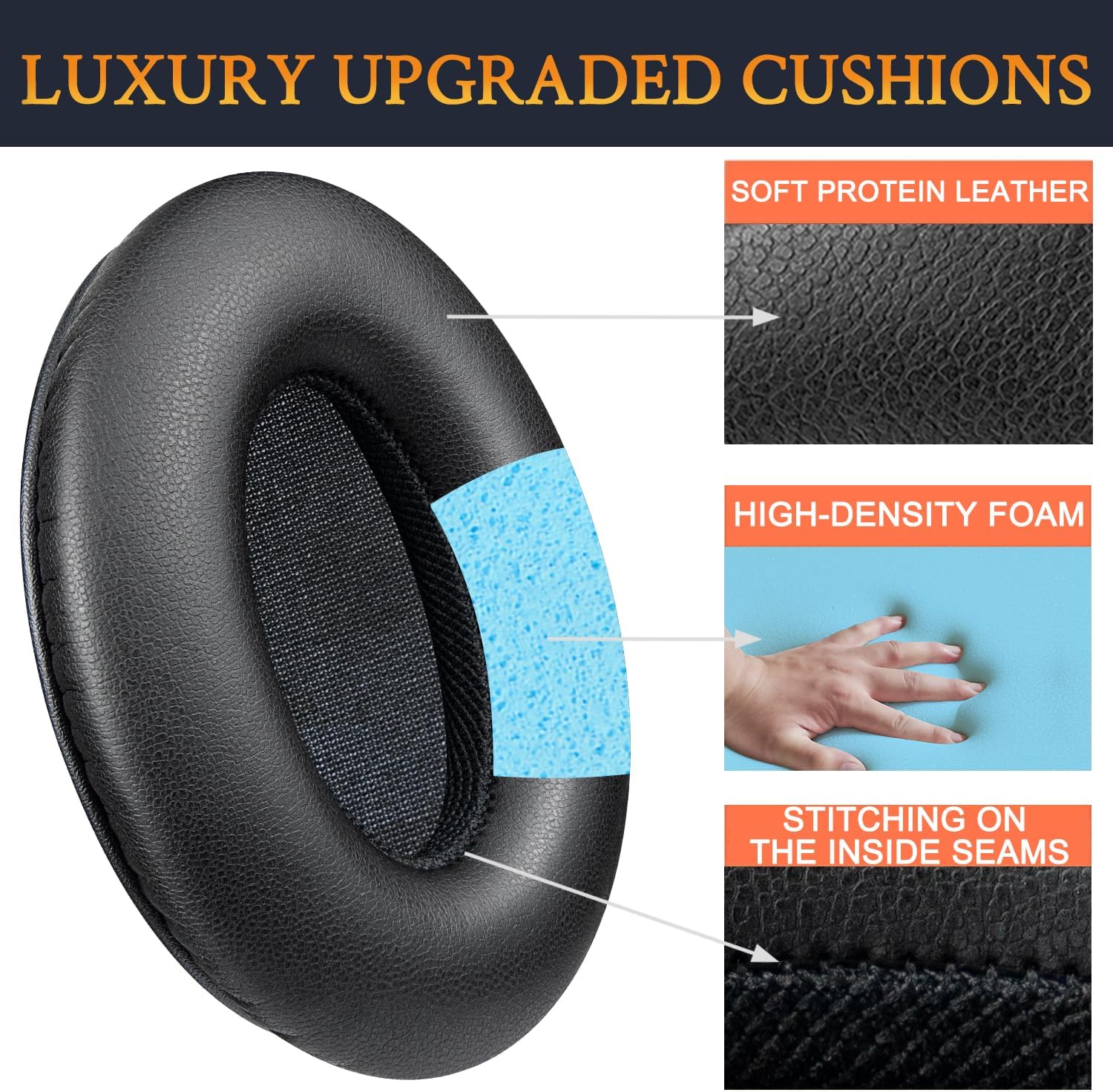 SOULWIT Earpads for Beats by Dr. Dre Studio (1st Generation) - Protein Leather