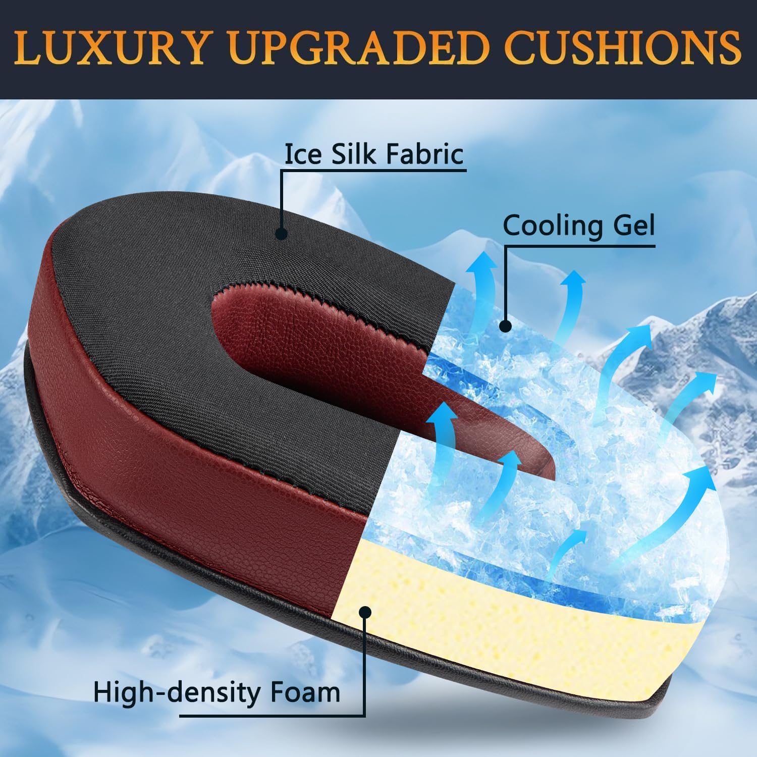 SOULWIT Earpads for Sennheiser RS165, RS175, RS185, RS195 - Protein Leather