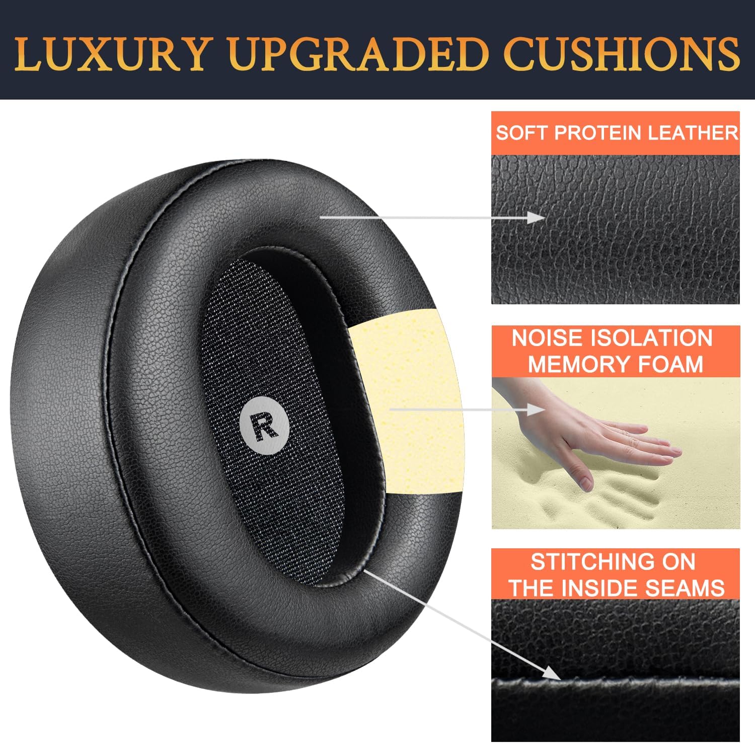 SOULWIT Earpads for Audeze Maxwell - Protein Leather