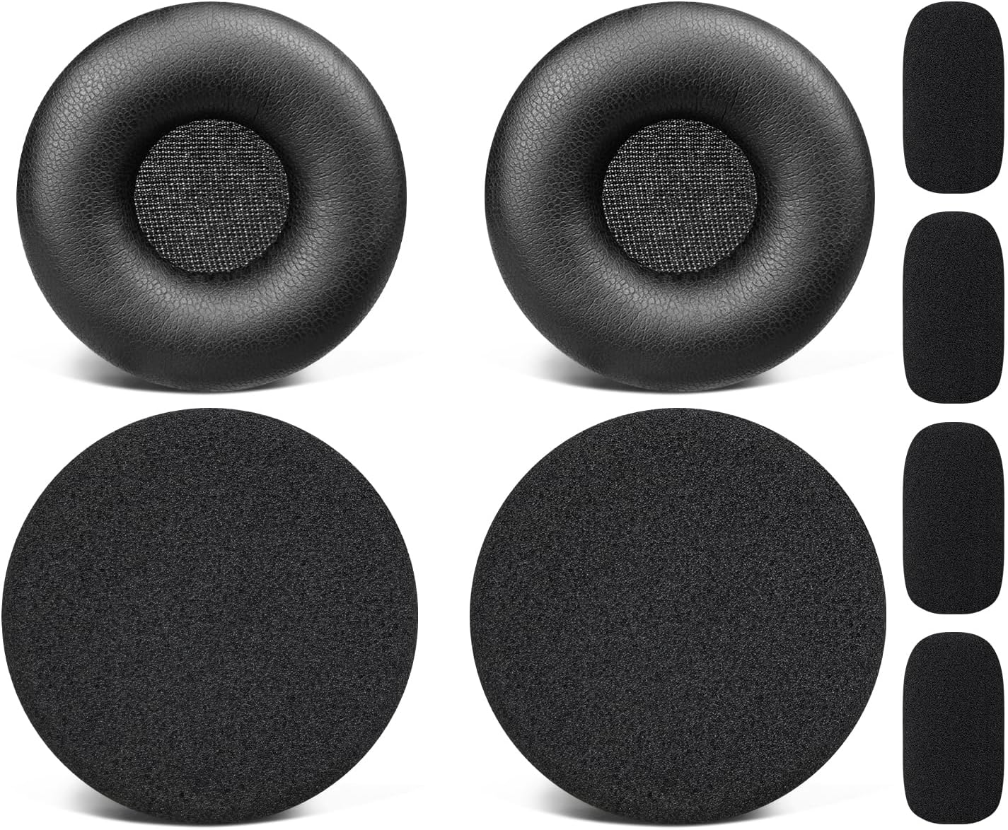 SOULWIT 3 in 1 Kit for BlueParrott B150, B250-XT, B250-XTS, B250-XT Plus, Earpads + Sponge Cover + Microphones Pop Filter