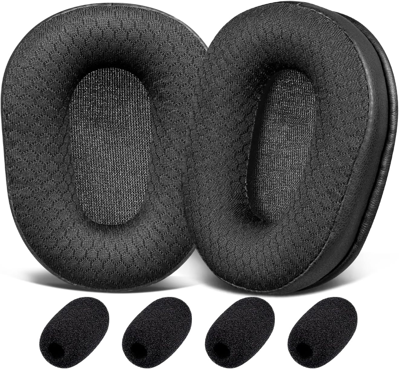 SOULWIT Earpads for BlueParrott B450-XT, S450-XT - Mesh Fabric