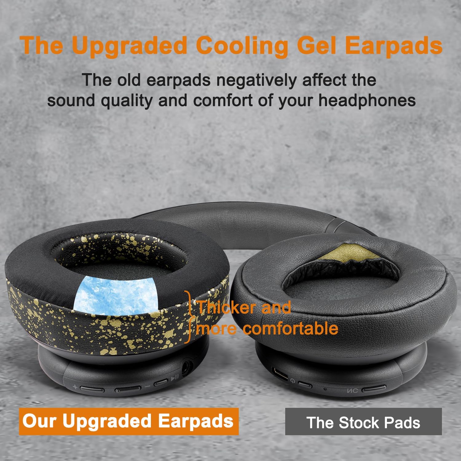 SOULWIT Earpads for Anker Soundcore Life Q30/Q35 - Cooling Gel