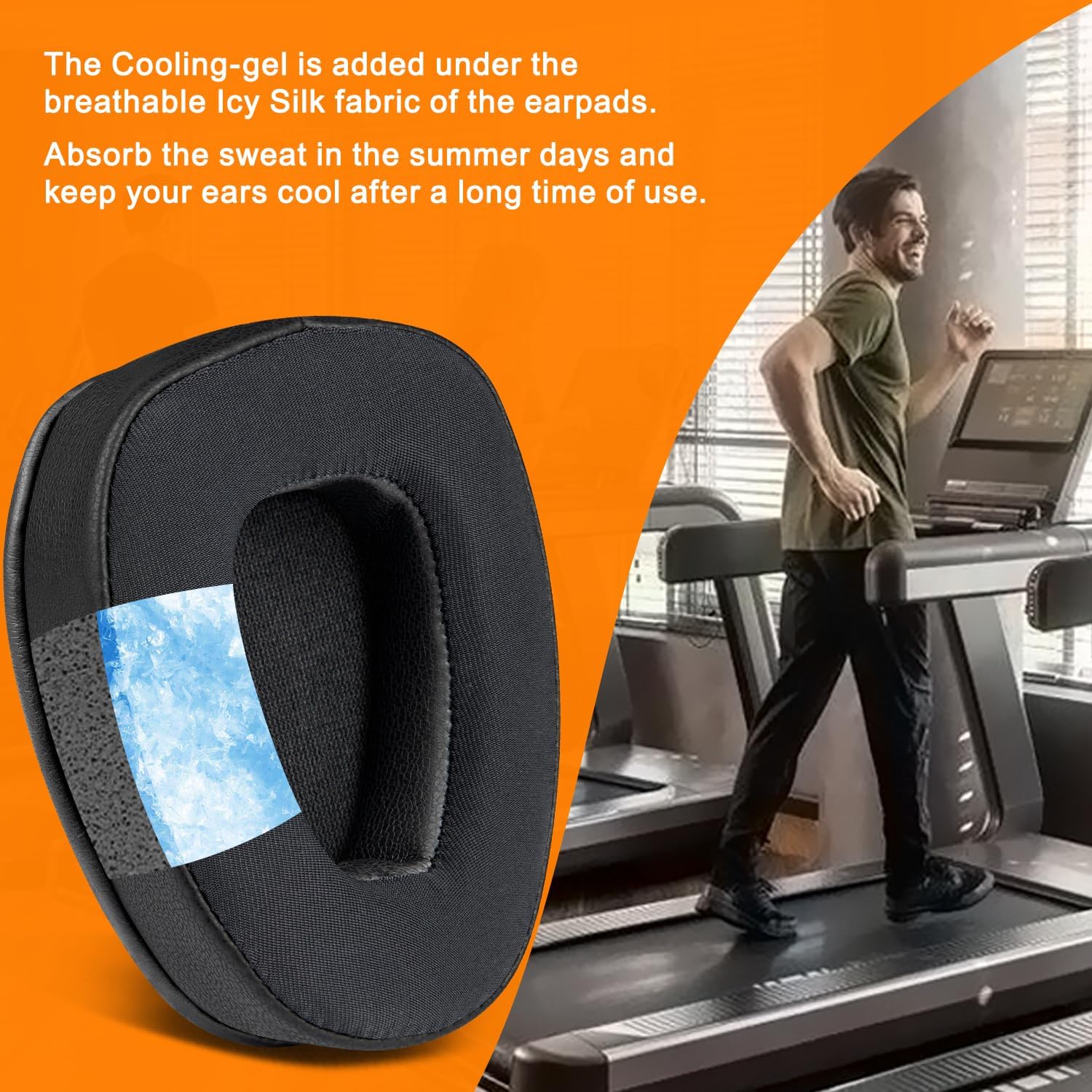 SOULWIT Earpads for BlueParrott B650-XT, S650-XT - Cooling Gel
