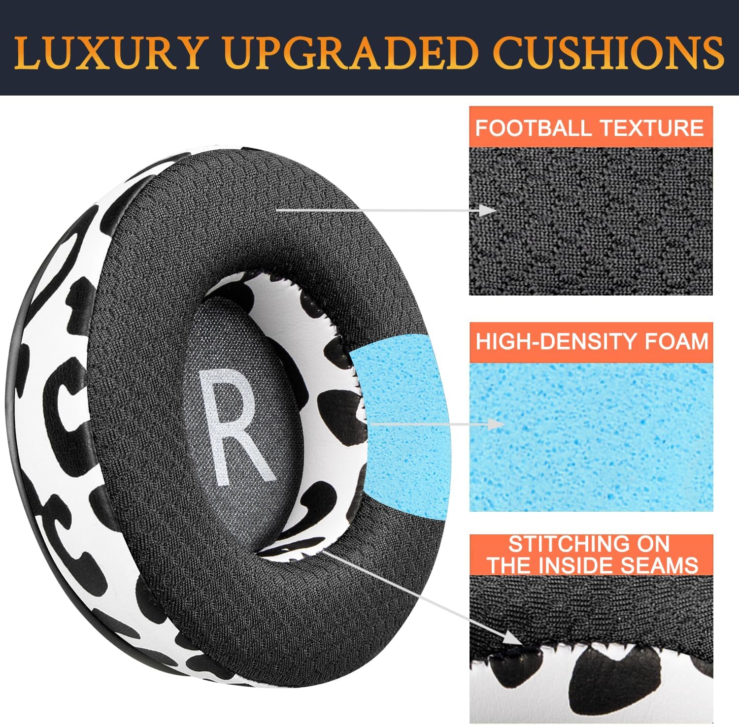 SOULWIT Earpads for JBL Synchros E50BT / S500 / S700 - Mesh Fabric