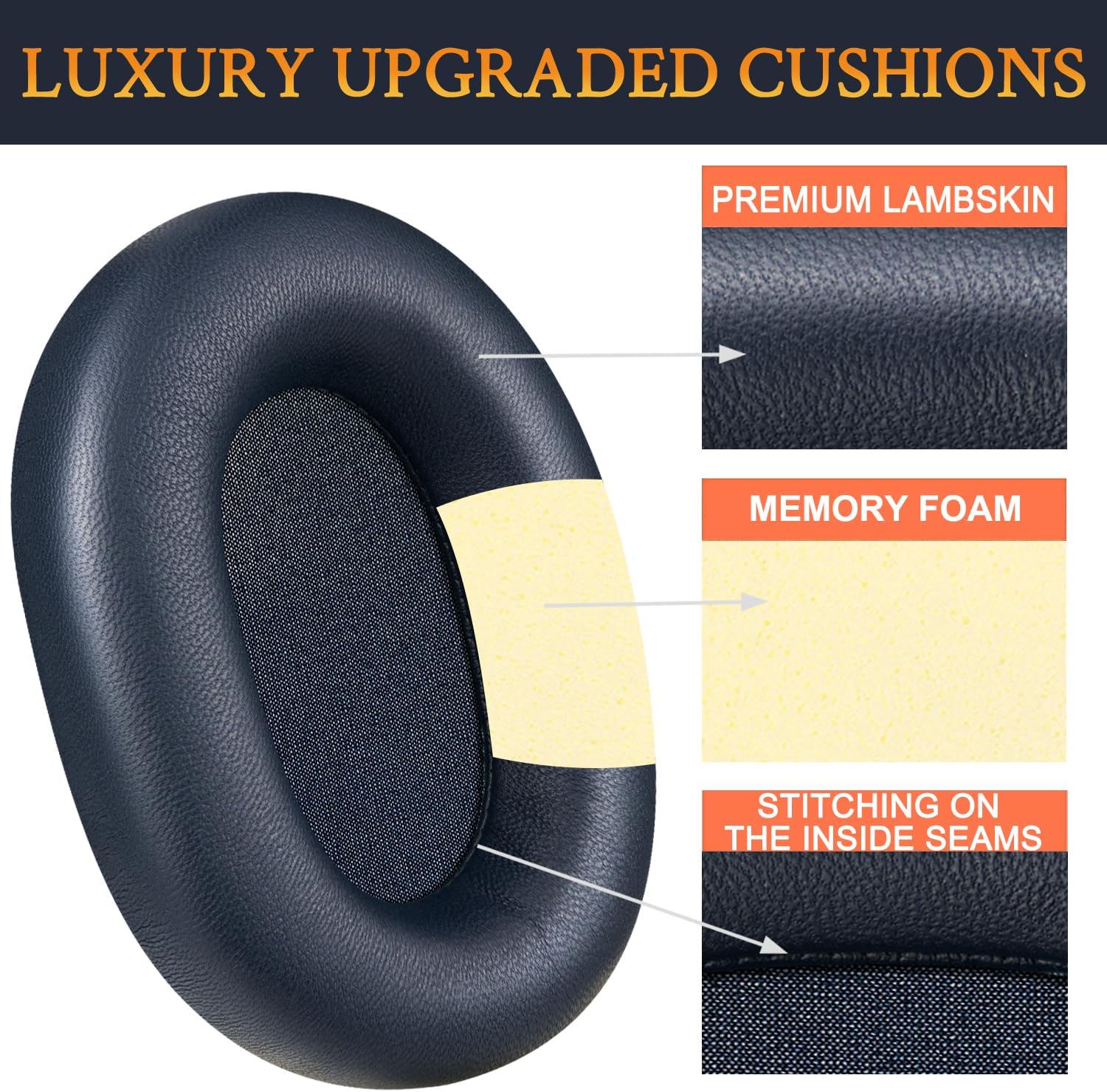 SOULWIT Earpads for Sony WH-1000XM5 - Lambskin
