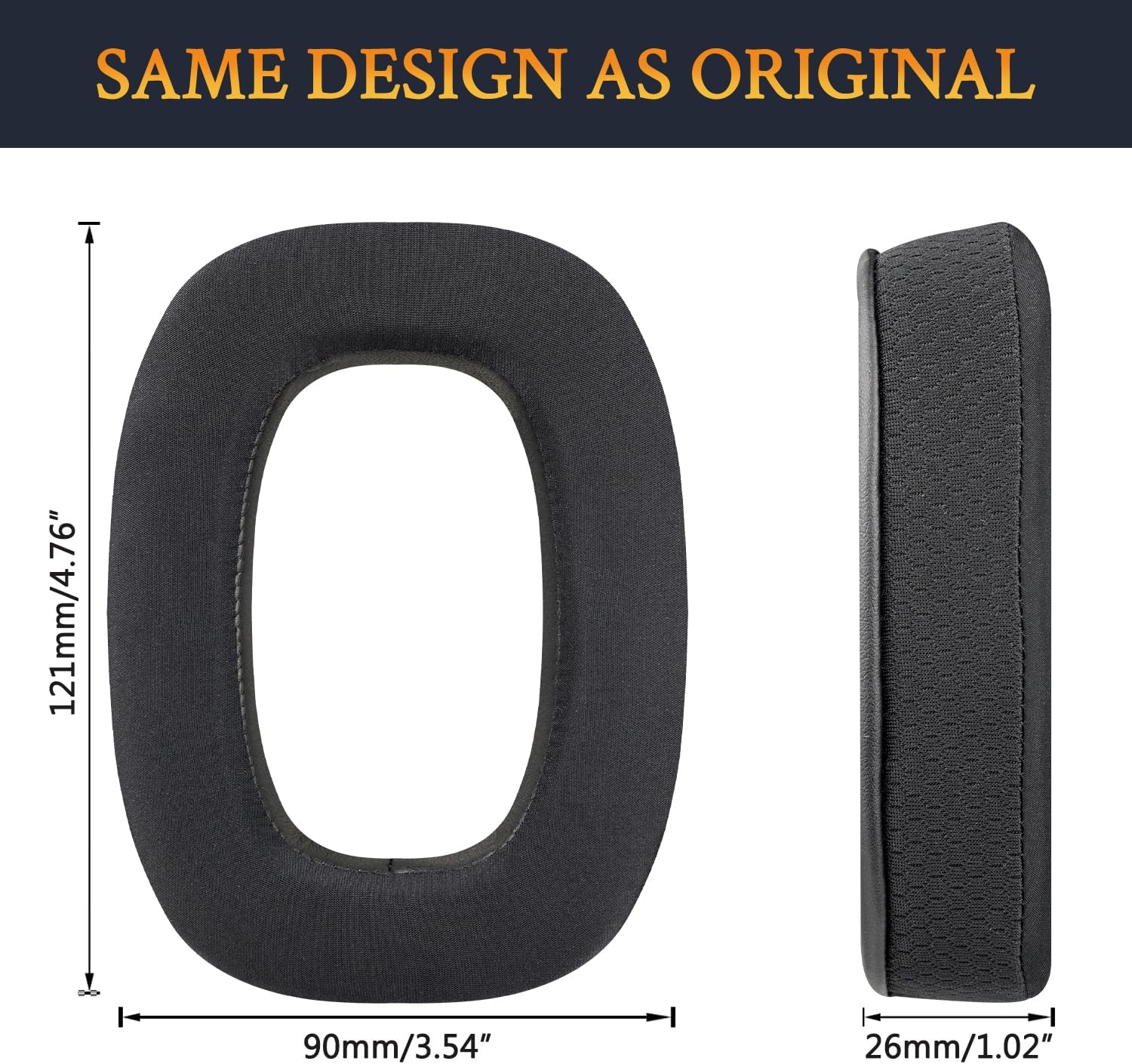 SOULWIT Earpads for Beyerdynamic DT 100, DT 102, DT 108, DT 109, DT 150, DT 190 - Cooling Gel