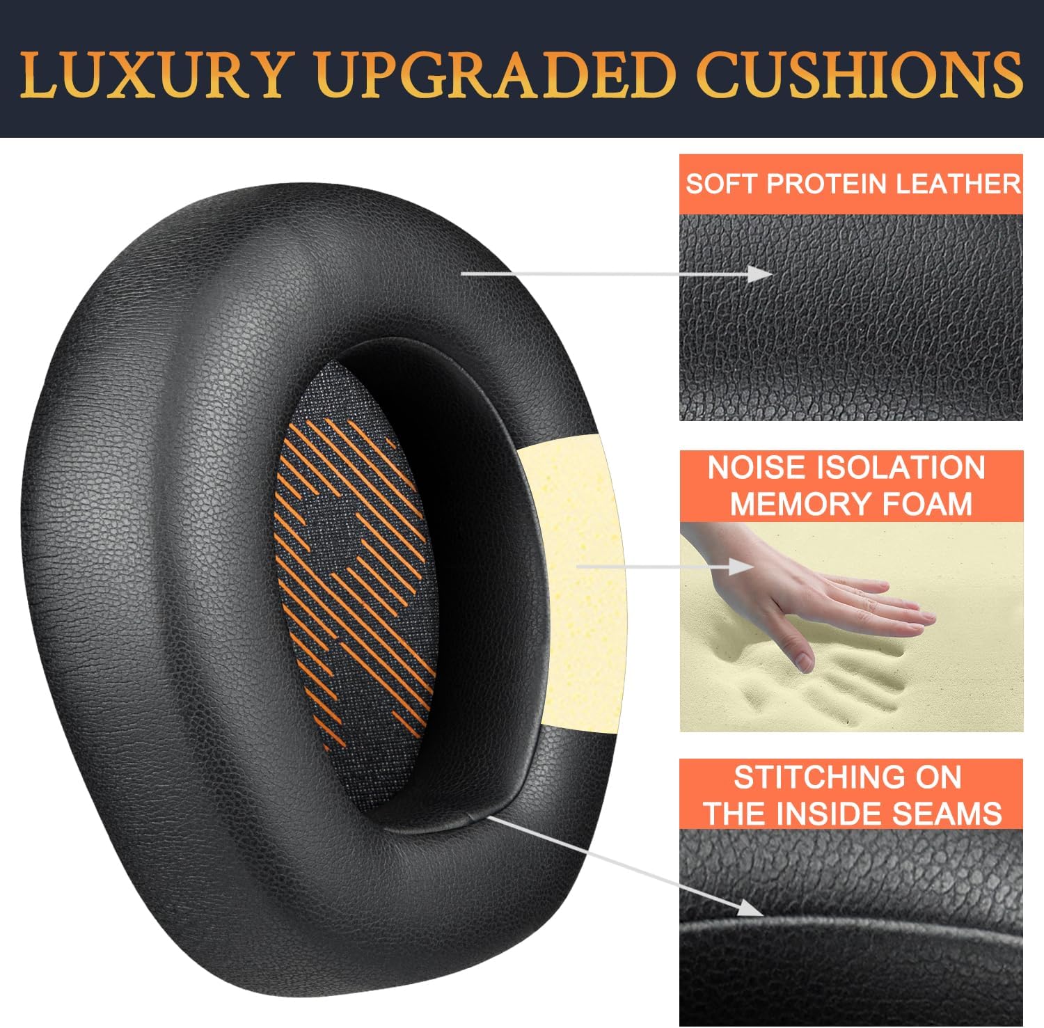 SOULWIT Earpads for JBL Quantum 400 - Protein Leather