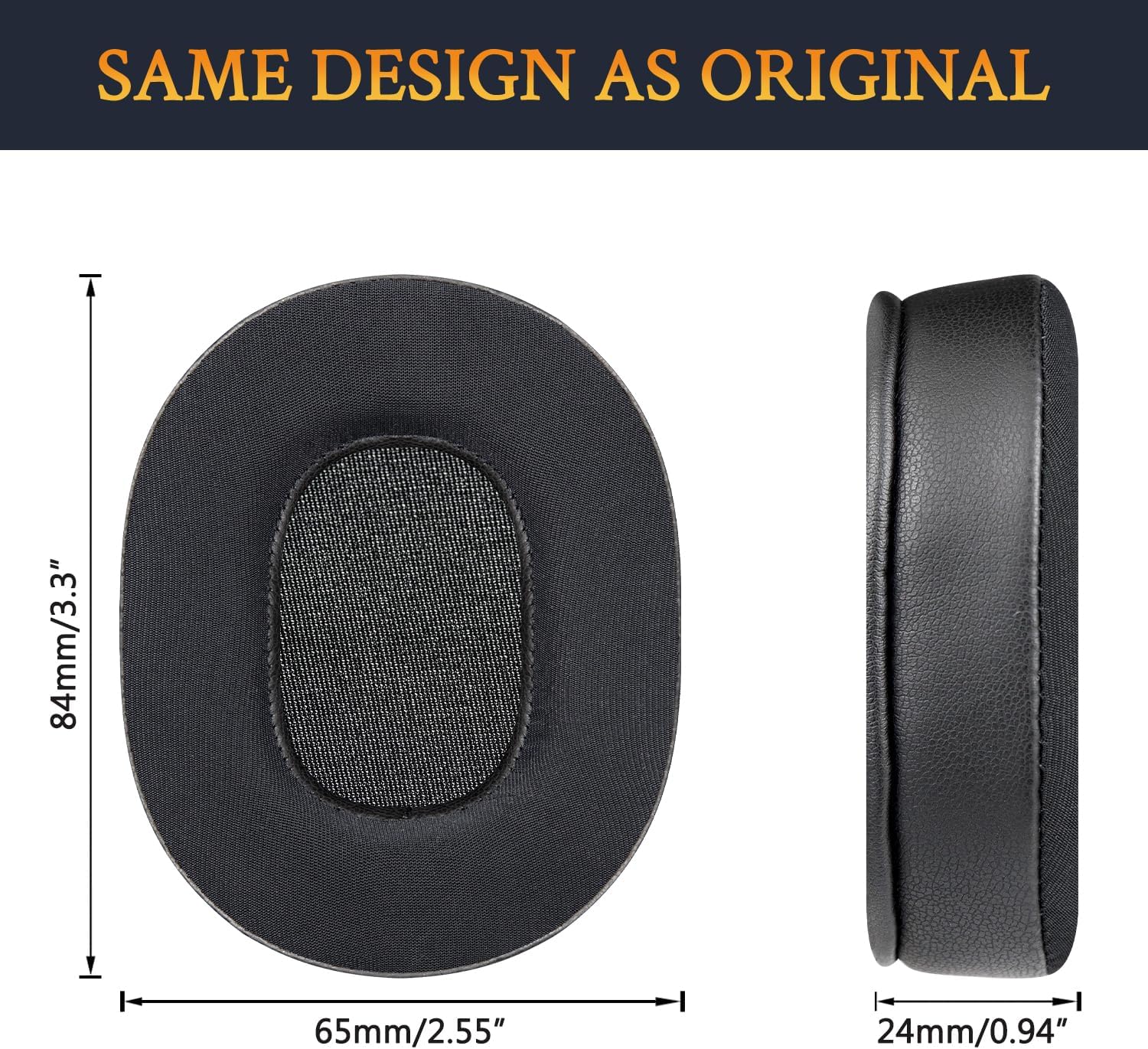 SOULWIT Earpads for Audio-Technica ATH-M60X - Cooling Gel