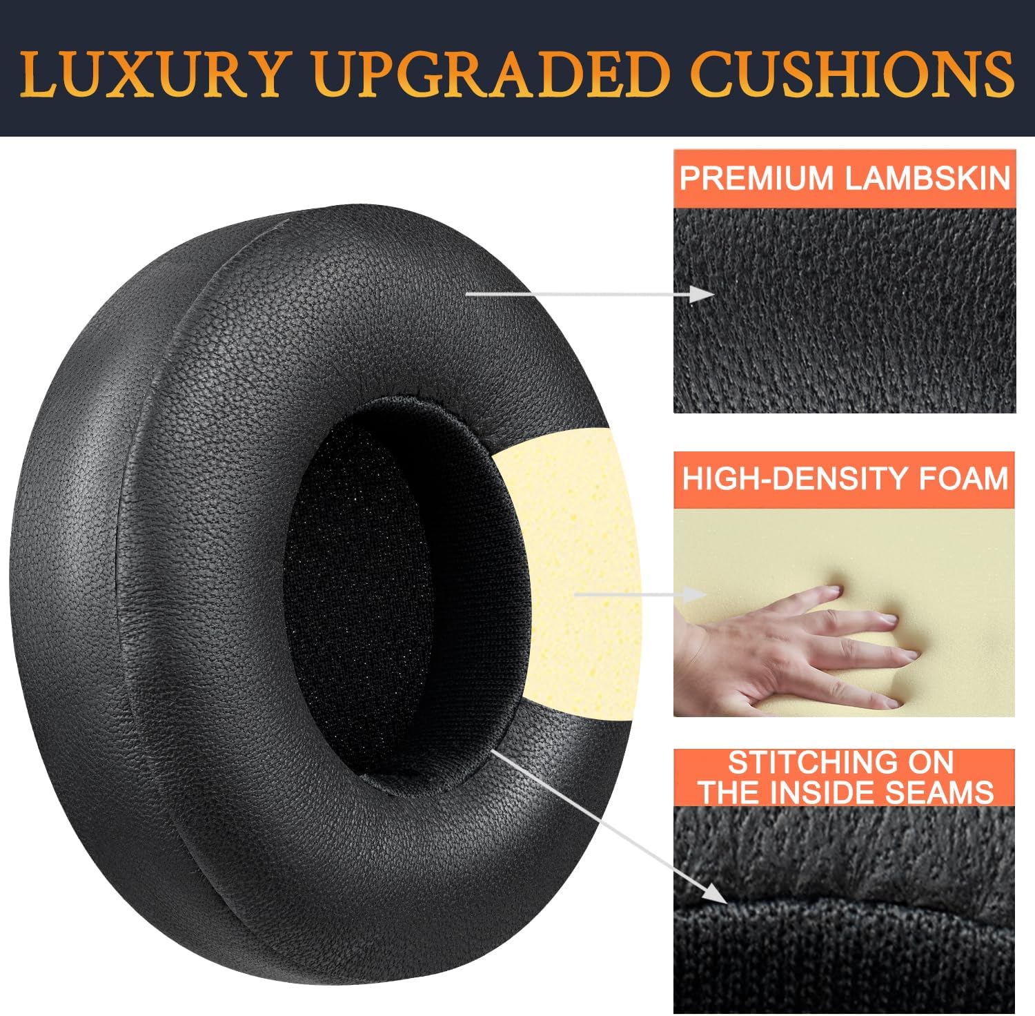 SOULWIT Earpads for Beats Solo 4 - Lambskin