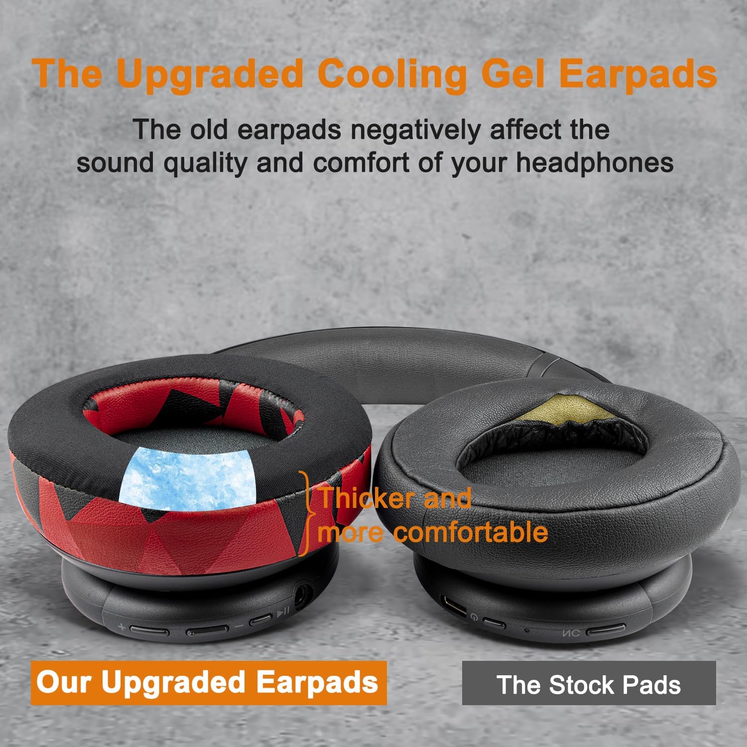SOULWIT Earpads for Anker Soundcore Life Q30/Q35 - Cooling Gel