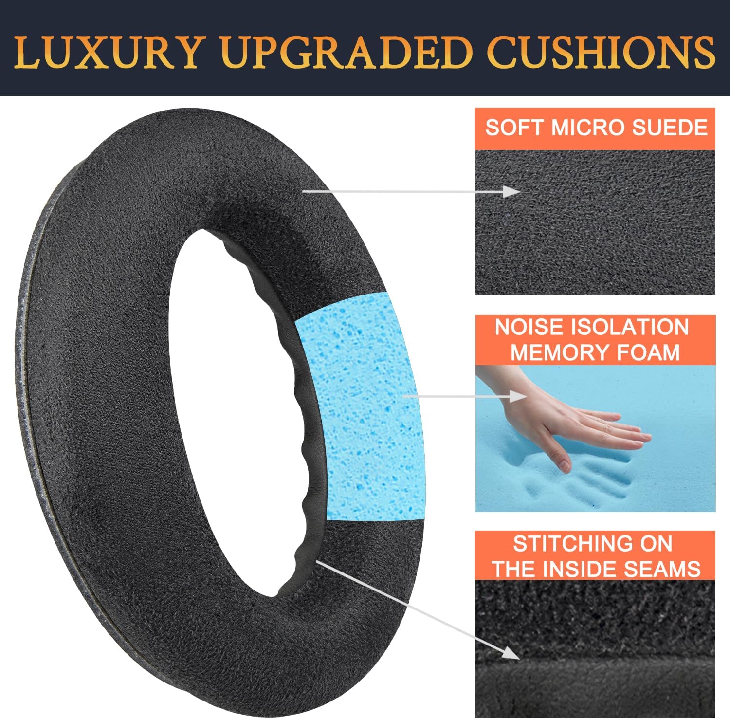 SOULWIT Earpads for Bose QuietComfort 45 Series - Micro Suede