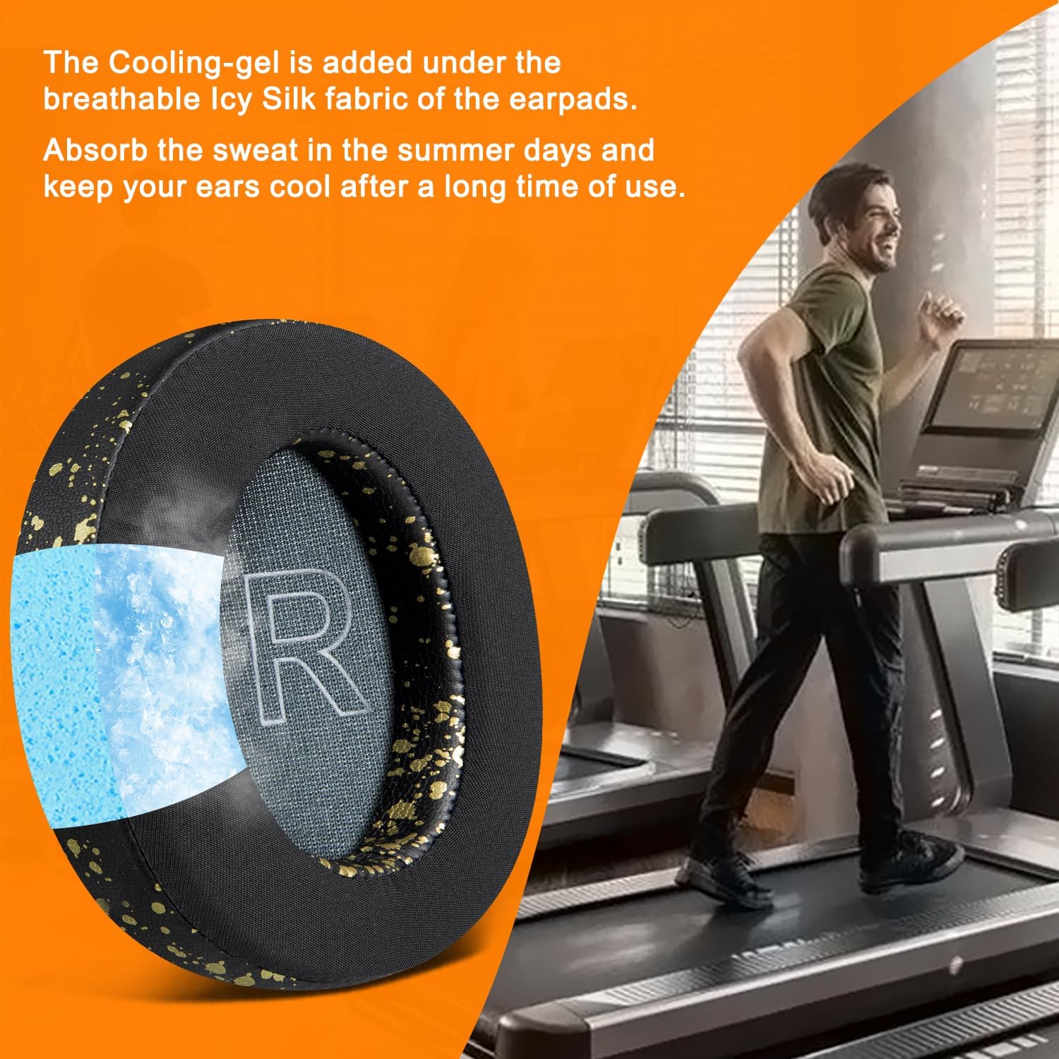 SOULWIT Earpads for Anker Soundcore Life Q30/Q35 - Cooling Gel