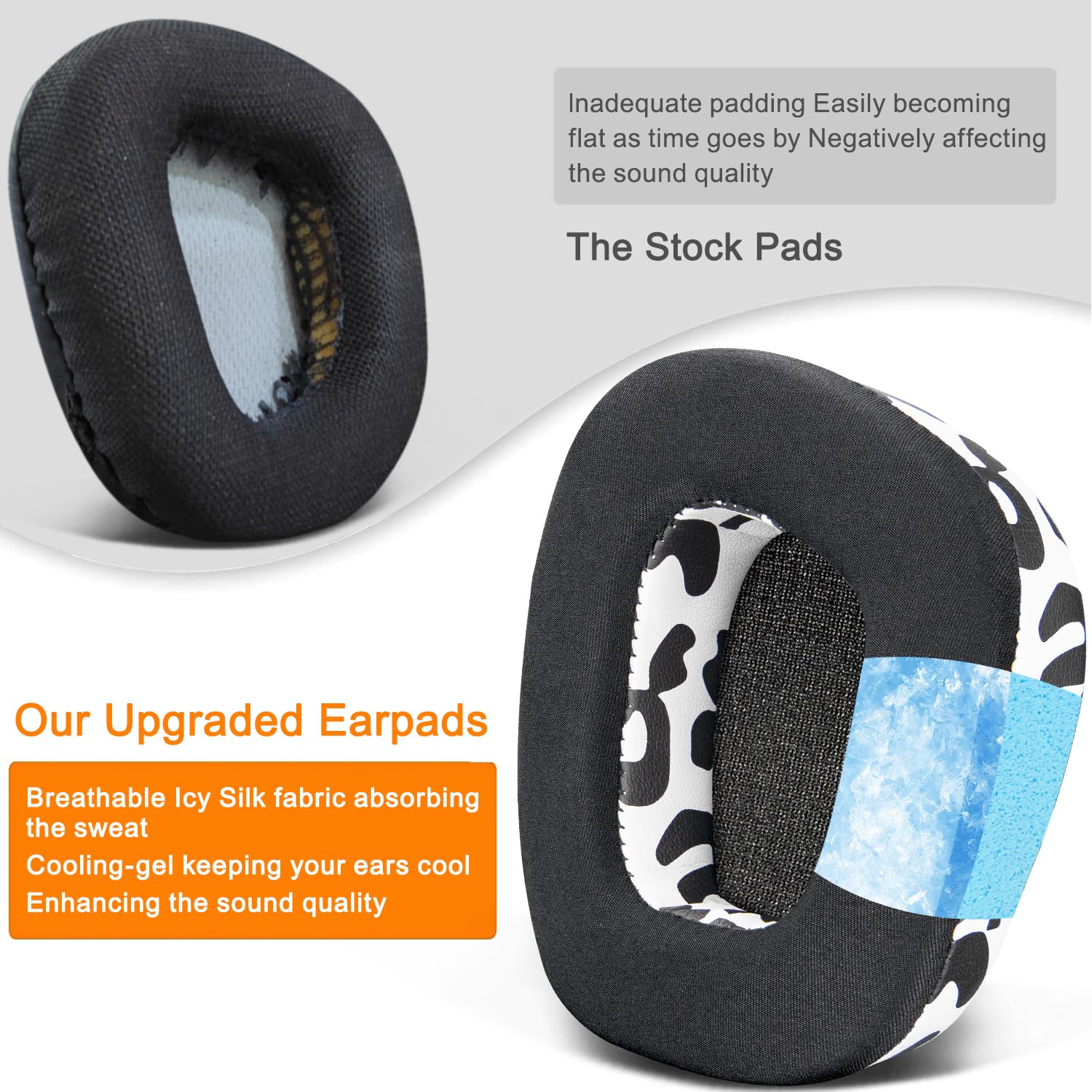 SOULWIT Earpads for Turtle Beach Stealth 600 Gen 2, 600 Gen 3, 500 Wireless Gaming - Cooling Gel