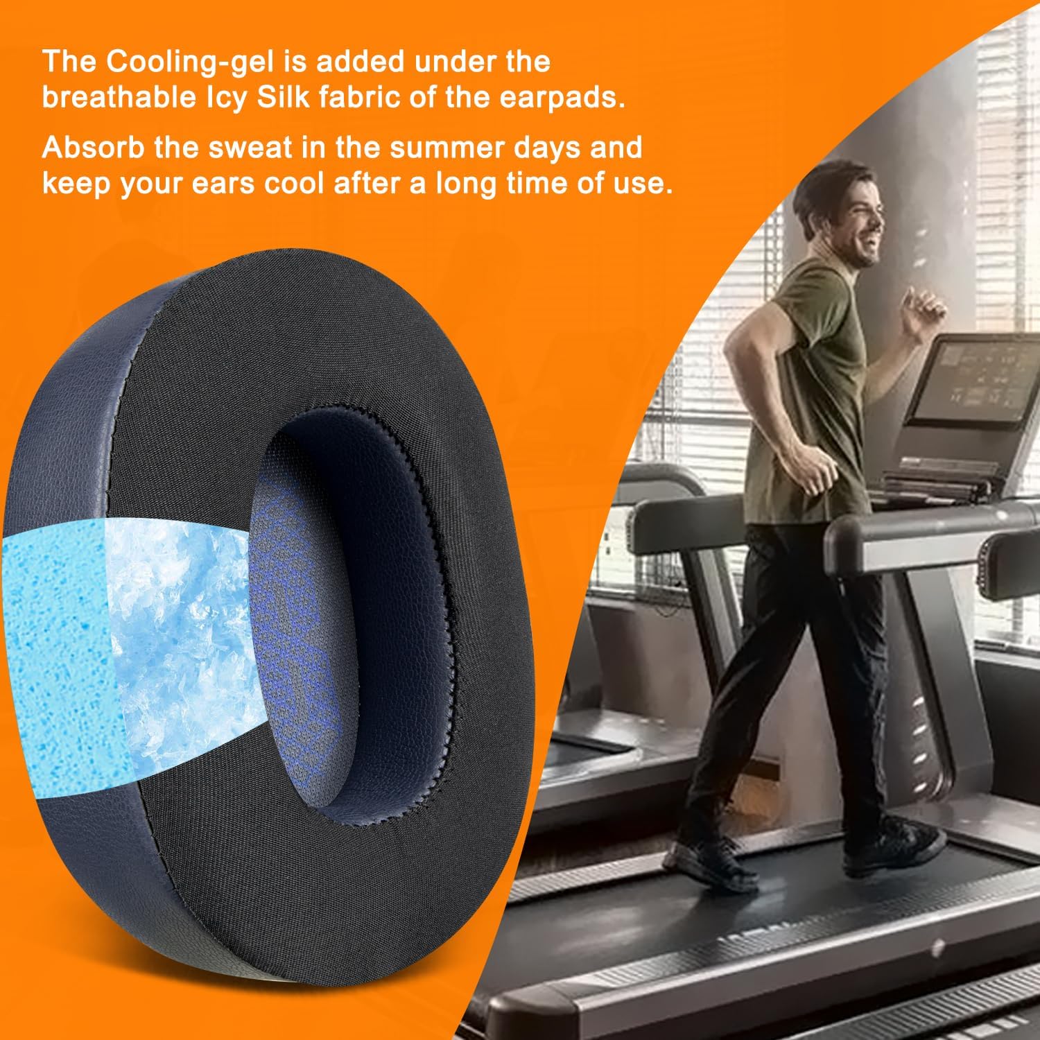 SOULWIT Earpads for JBL E65BTNC, Live 650BTNC, Live 660NC, Live 770NC, Duet NC - Cooling Gel
