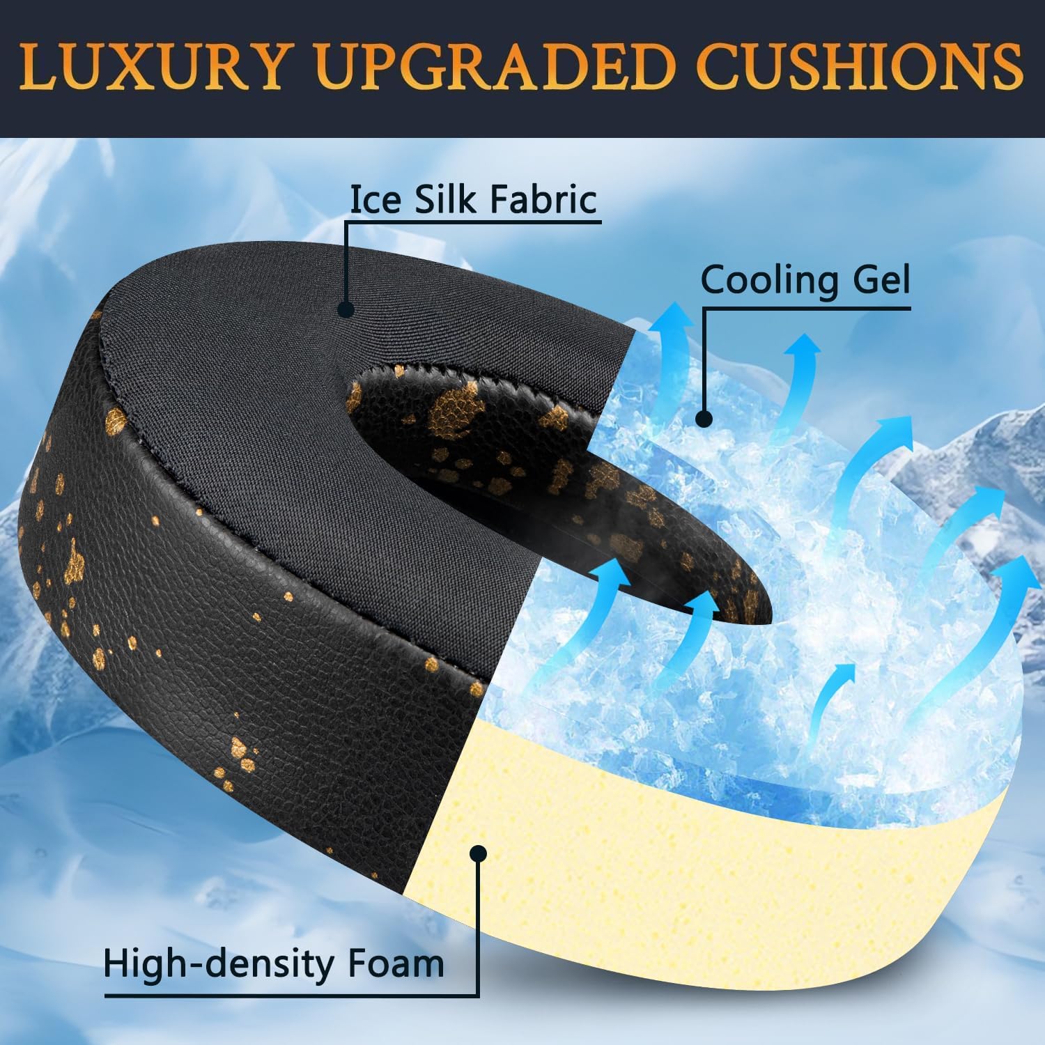 SOULWIT Earpads for JBL Tune 600BTNC / 660NC / 670NC - Cooling Gel