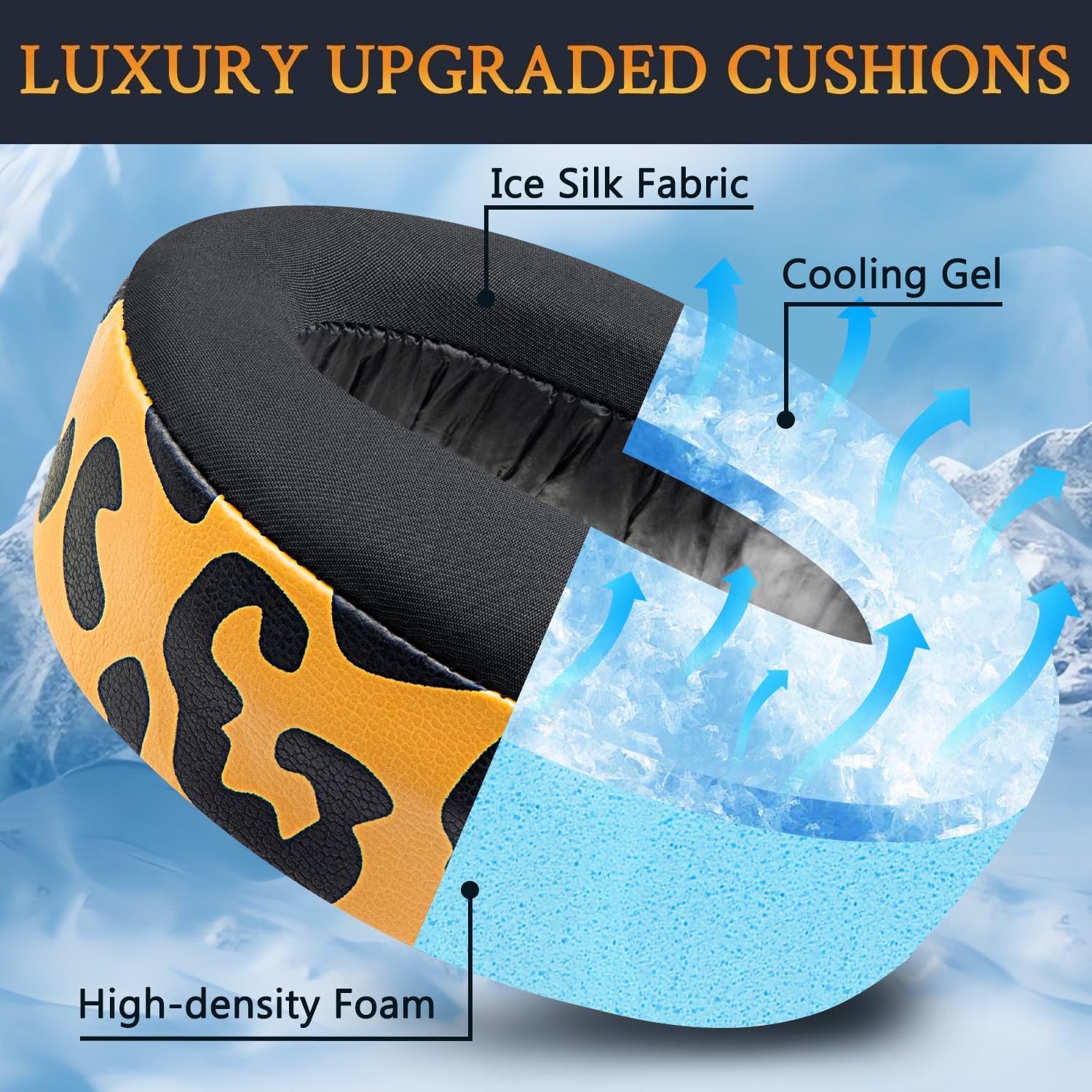 SOULWIT Earpads for Sony PlayStation 5 Pulse PS5 3D - Cooling Gel