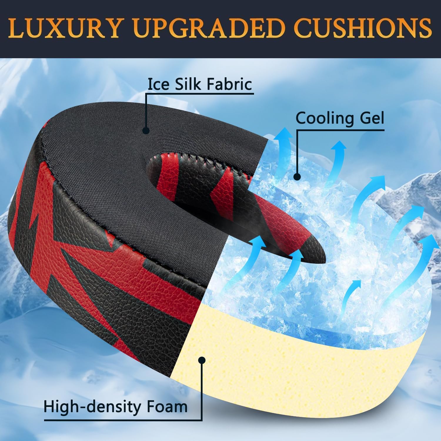 SOULWIT Earpads for JBL Tune 600BTNC / 660NC / 670NC - Cooling Gel