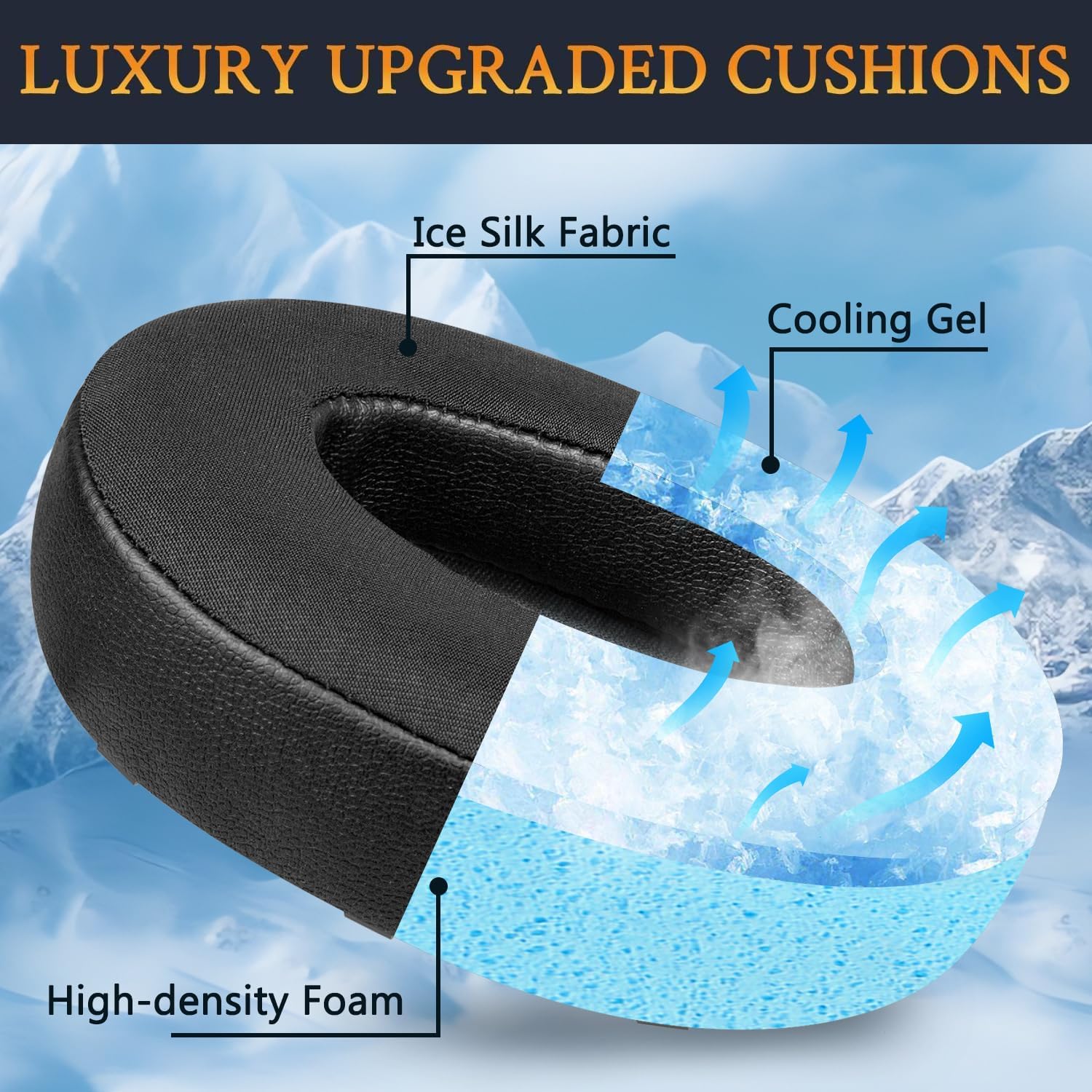 SOULWIT Earpads for Anker Soundcore Space Q45 - Cooling Gel