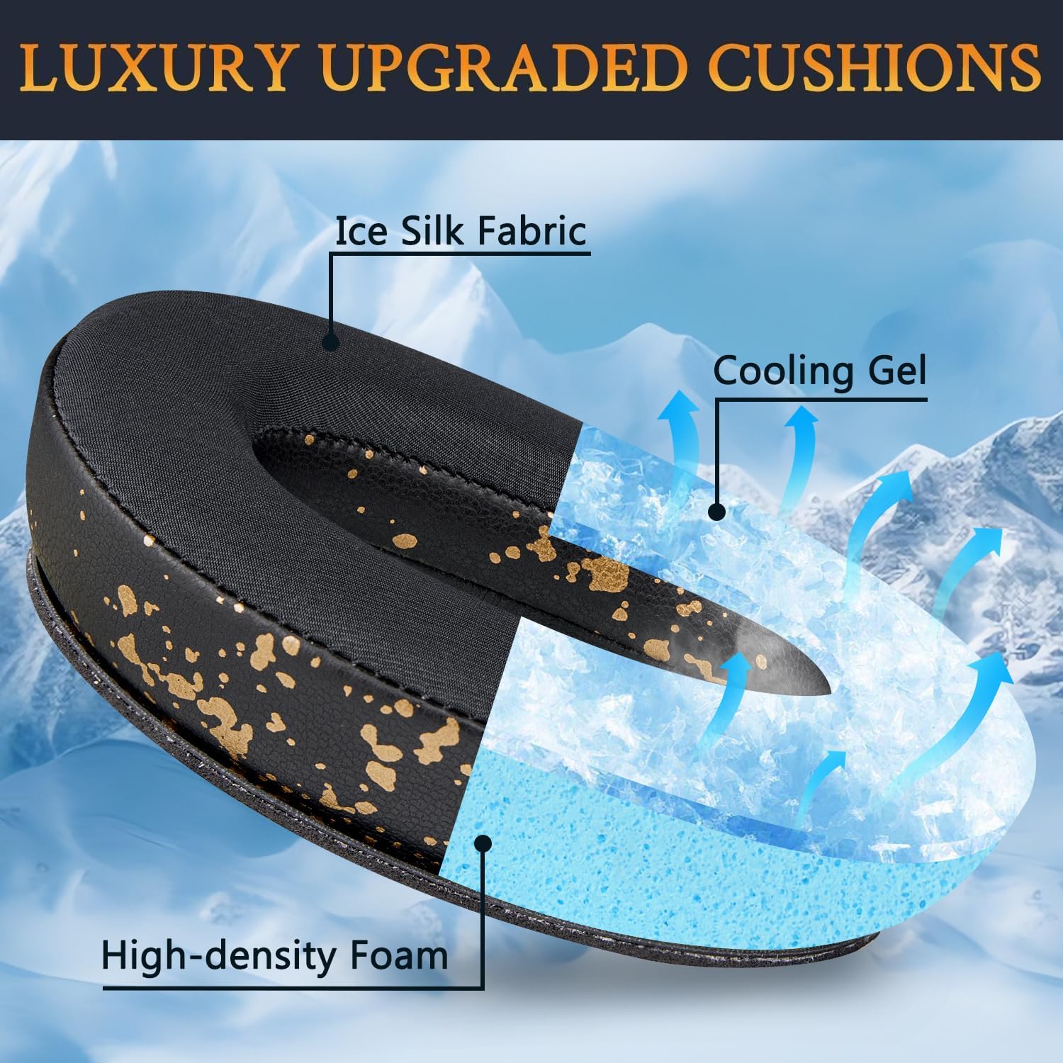 SOULWIT Earpads for Bose QuietComfort 45 Series - Cooling Gel