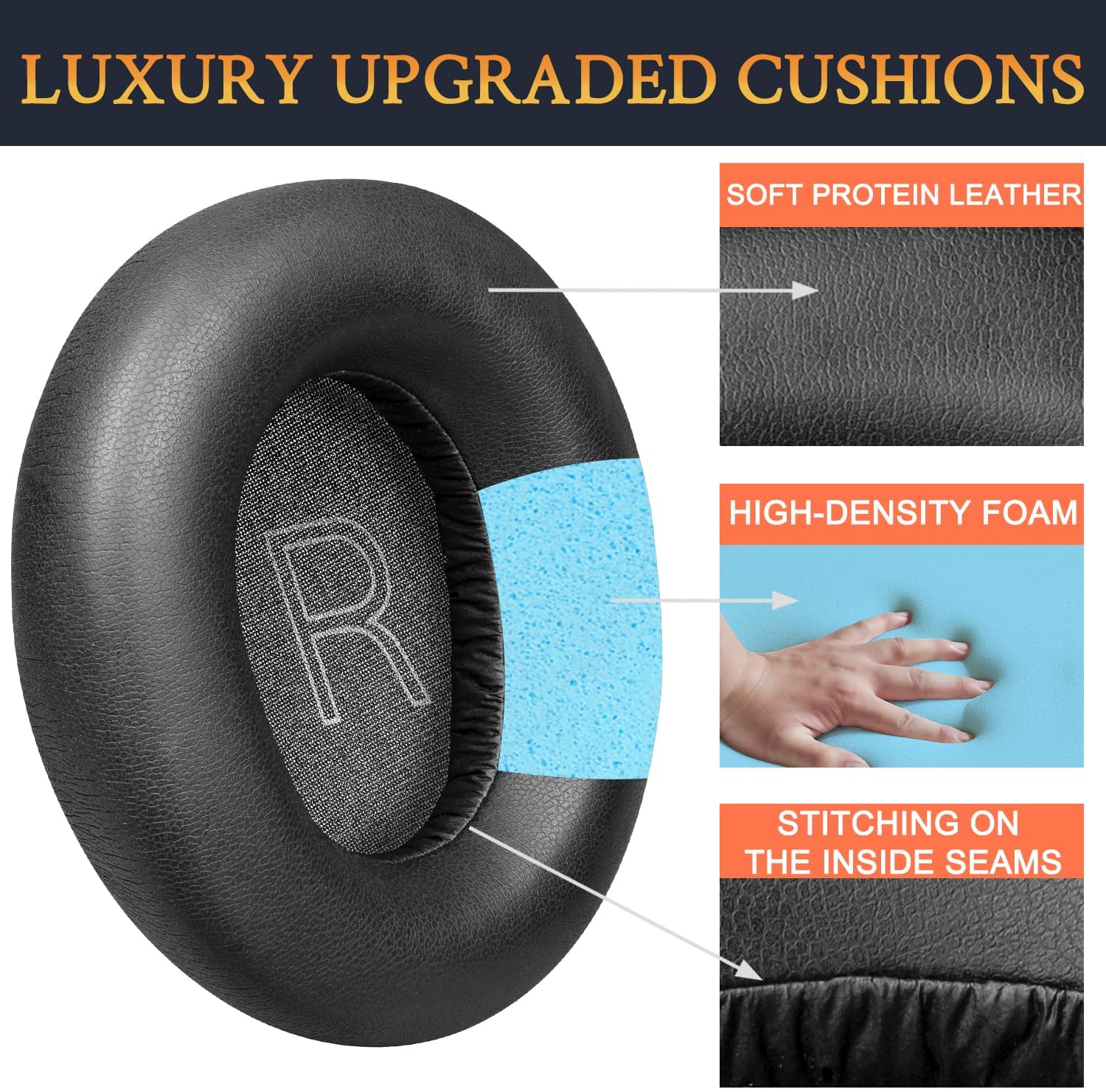 SOULWIT Earpads for Skullcandy Crusher ANC 2 - Protein Leather