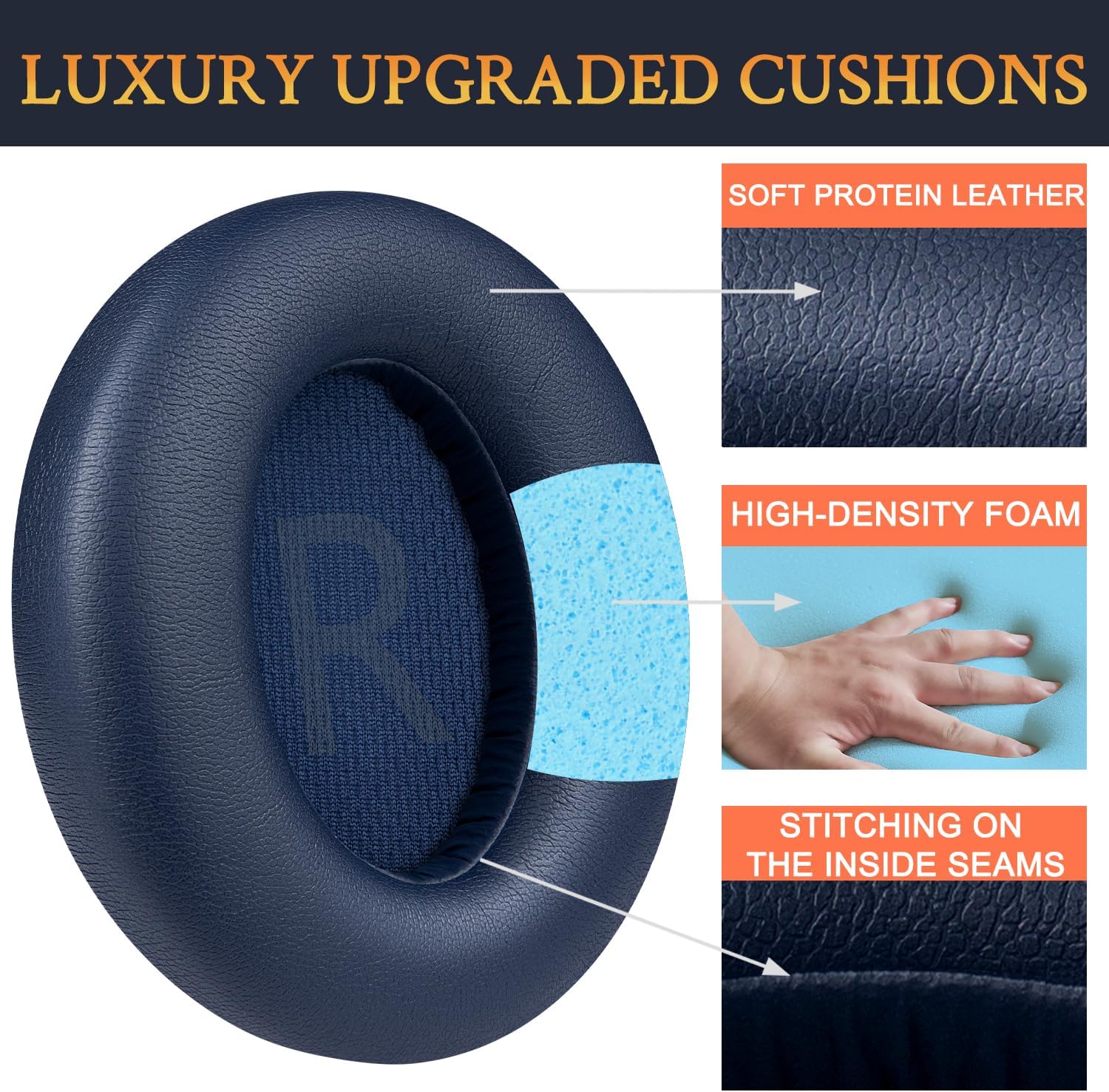 SOULWIT Earpads for Anker Soundcore Space Q45 - Protein Leather