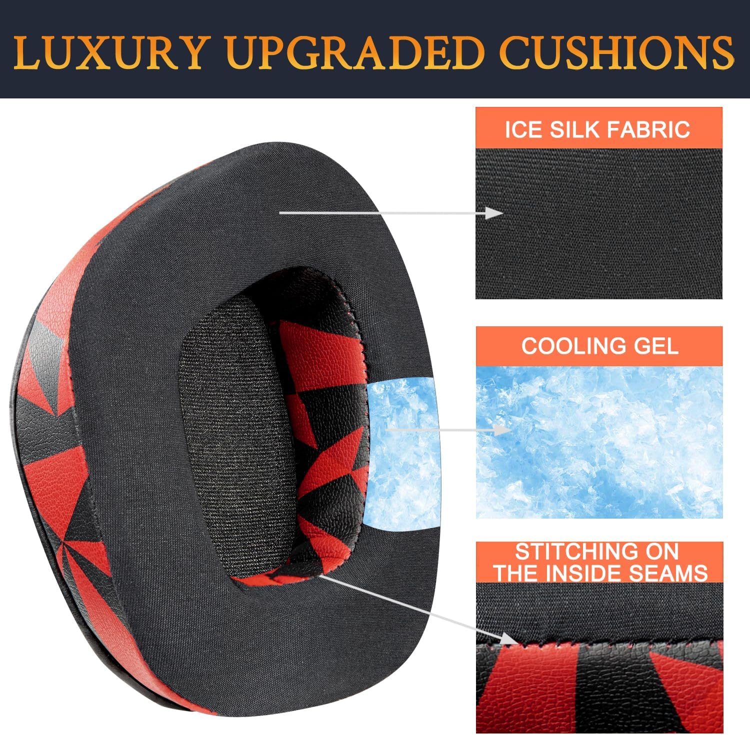 SOULWIT Earpads for Turtle Beach Stealth 600 Gen 2, 600 Gen 3, 500 Wireless Gaming - Cooling Gel