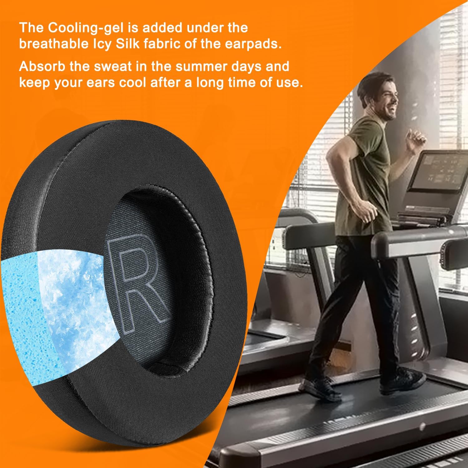 SOULWIT Earpads for Anker Soundcore Life 2 / Life Q20 / Life Q20+ / Q20i - Cooling Gel
