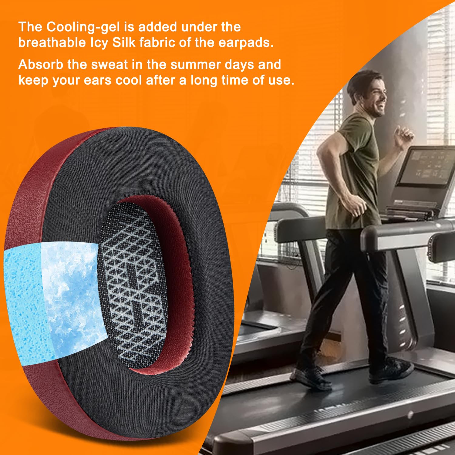 SOULWIT Earpads for JBL E65BTNC, Live 650BTNC, Live 660NC, Live 770NC, Duet NC - Cooling Gel