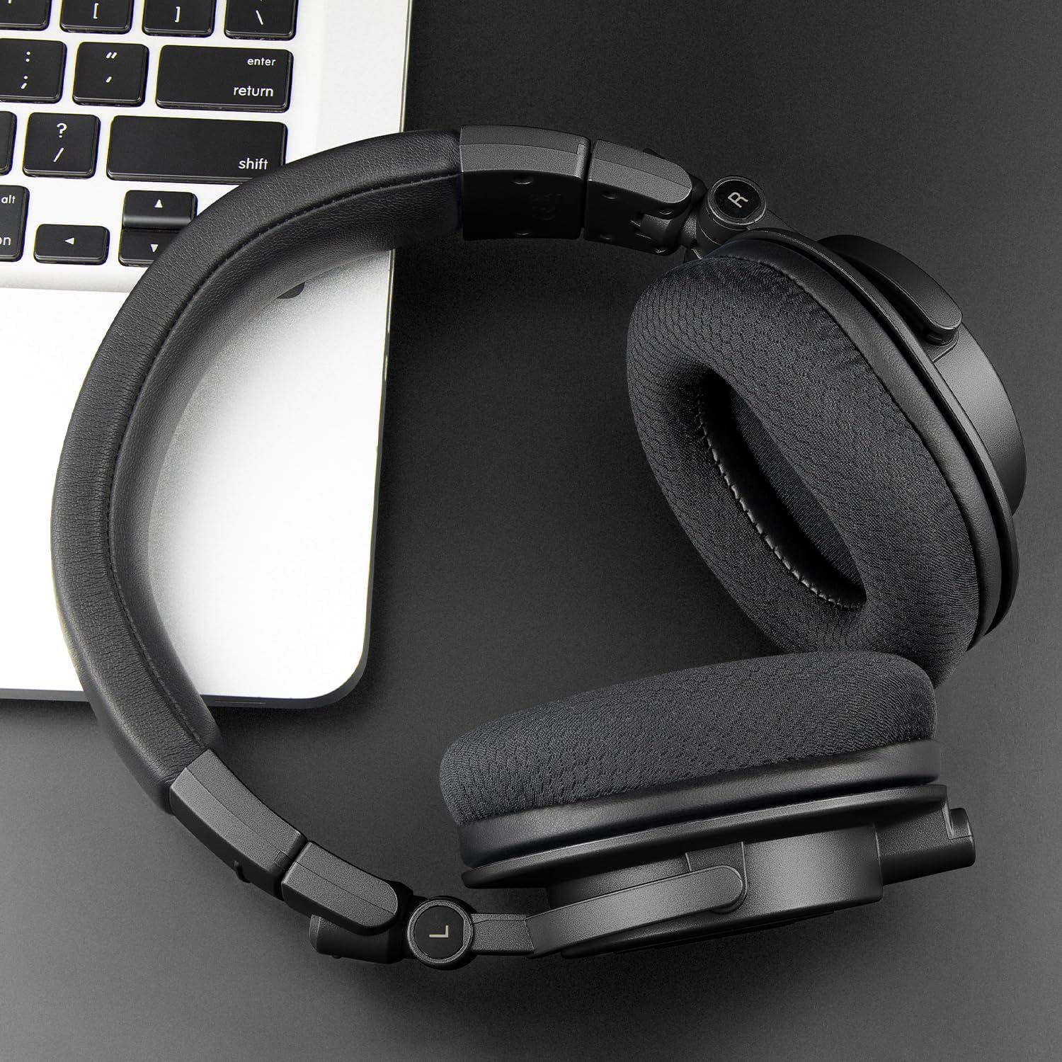 SOULWIT Earpads for Audio-Technica ATH M50, M50X, M50XBT, M50XBT2, M50XSTS, M40x, M30x, M20xBT, M20X, SX1, MSR7 Monitor - Mesh Fabric