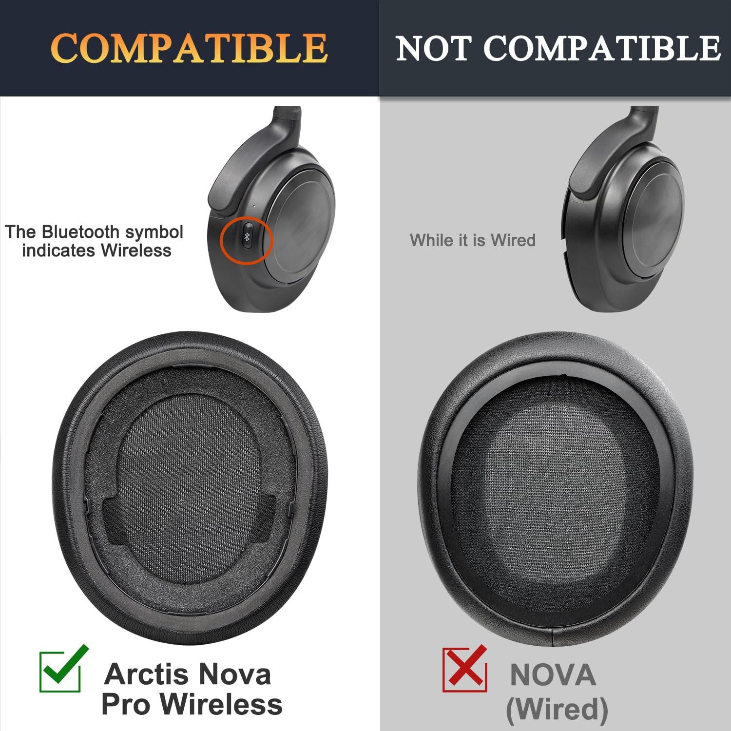 SOULWIT Earpads for SteelSeries Arctis Nova Pro Wireless, Arctis Nova Elite - Mesh Fabric