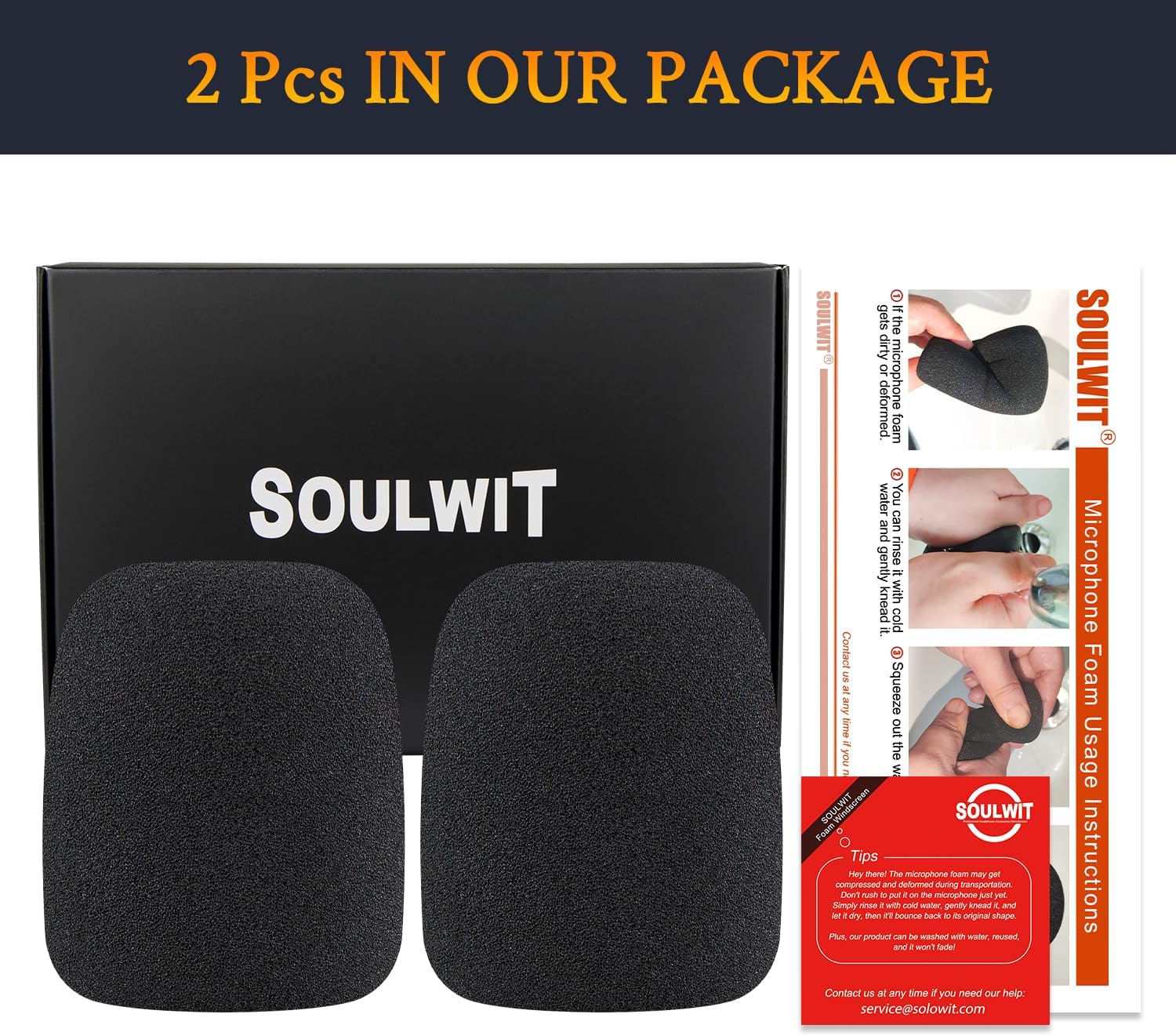 SOULWIT 2Pcs Microphones Pop Filter for Audio-Technica ATH-AT2035