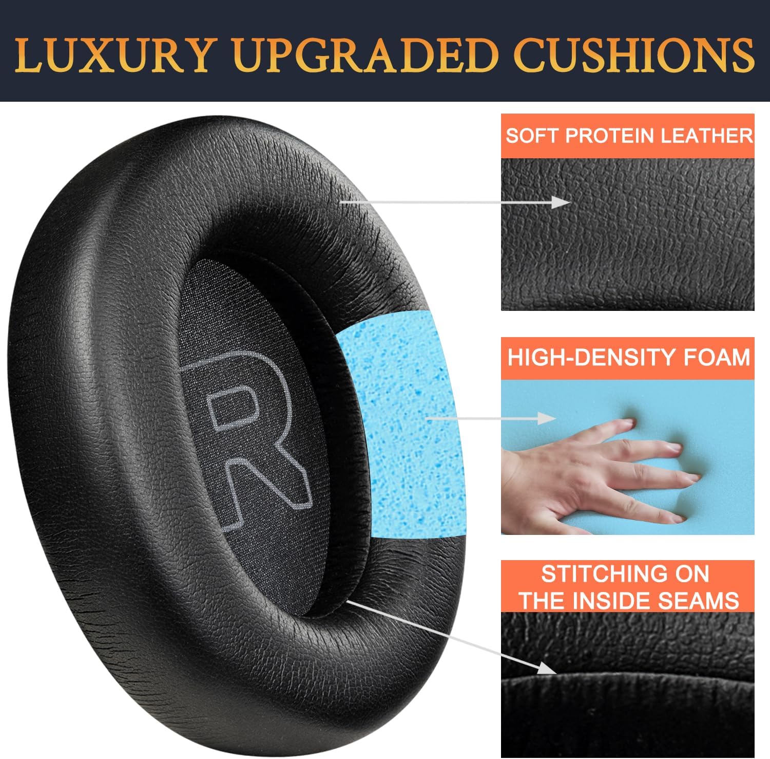 SOULWIT Earpads for SteelSeries Arctis Nova Pro Wired, Arctis Nova 1/3 Wired, Arctis Nova 4/5/7 Wireless - Protein Leather