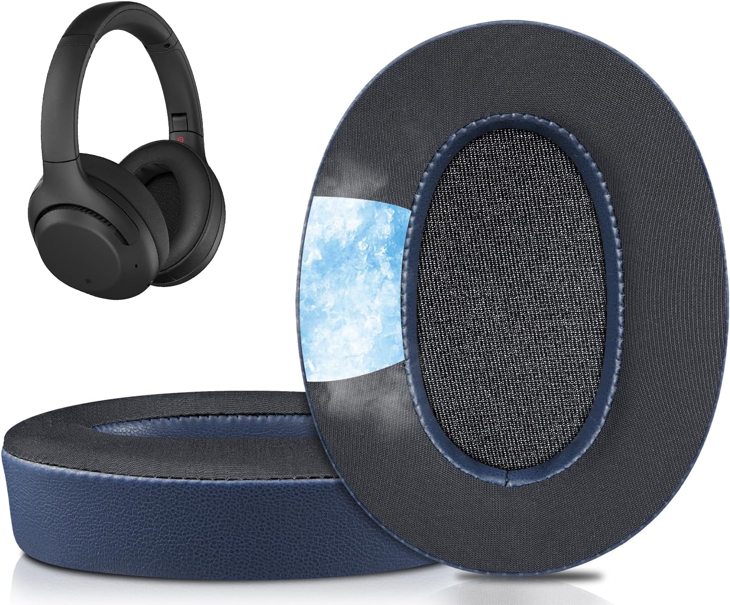 SOULWIT Earpads for Sony WH-XB900N, WH-CH710N, WH-CH720N, WH-RF400, MDR-RF895RK - Cooling Gel