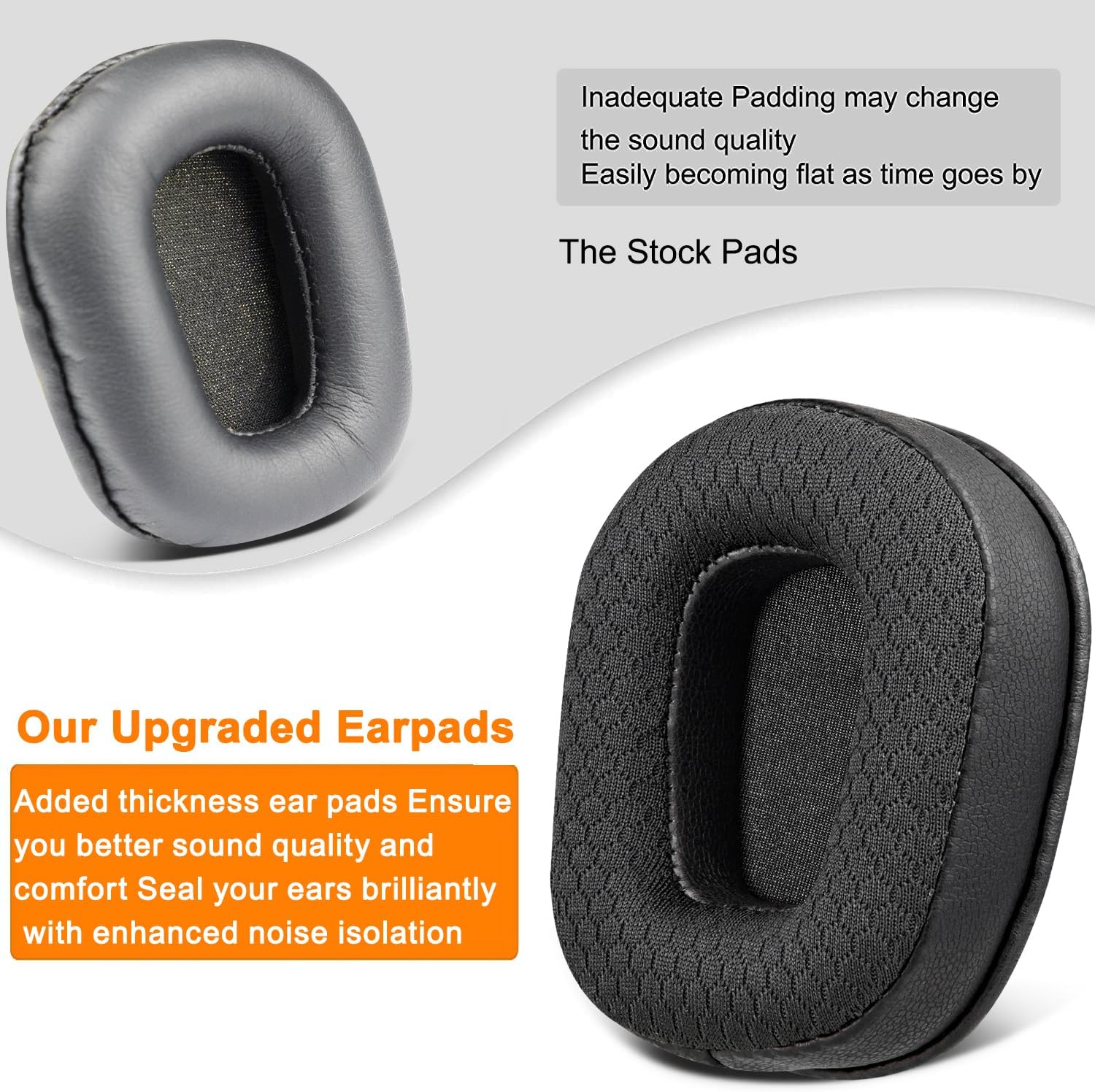 SOULWIT Earpads for BlueParrott B350-XT - Mesh Fabric