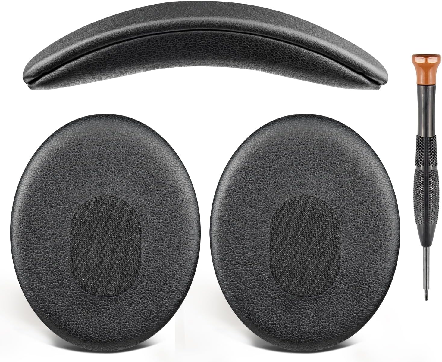 SOULWIT Replacement Kit for Bose QuietComfort 3, Earpads + Headband