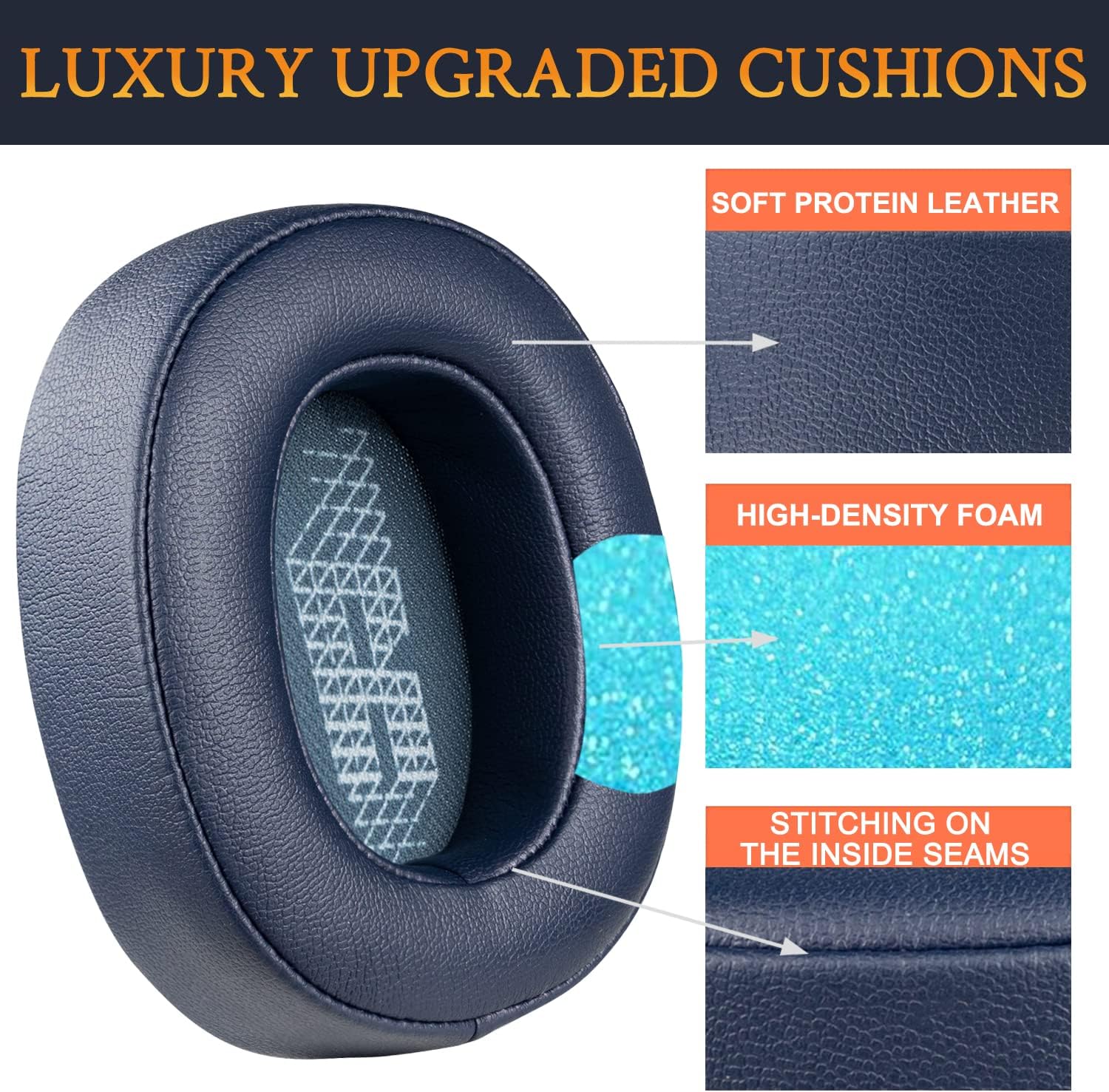 SOULWIT Earpads for JBL Live 500BT - Protein Leather