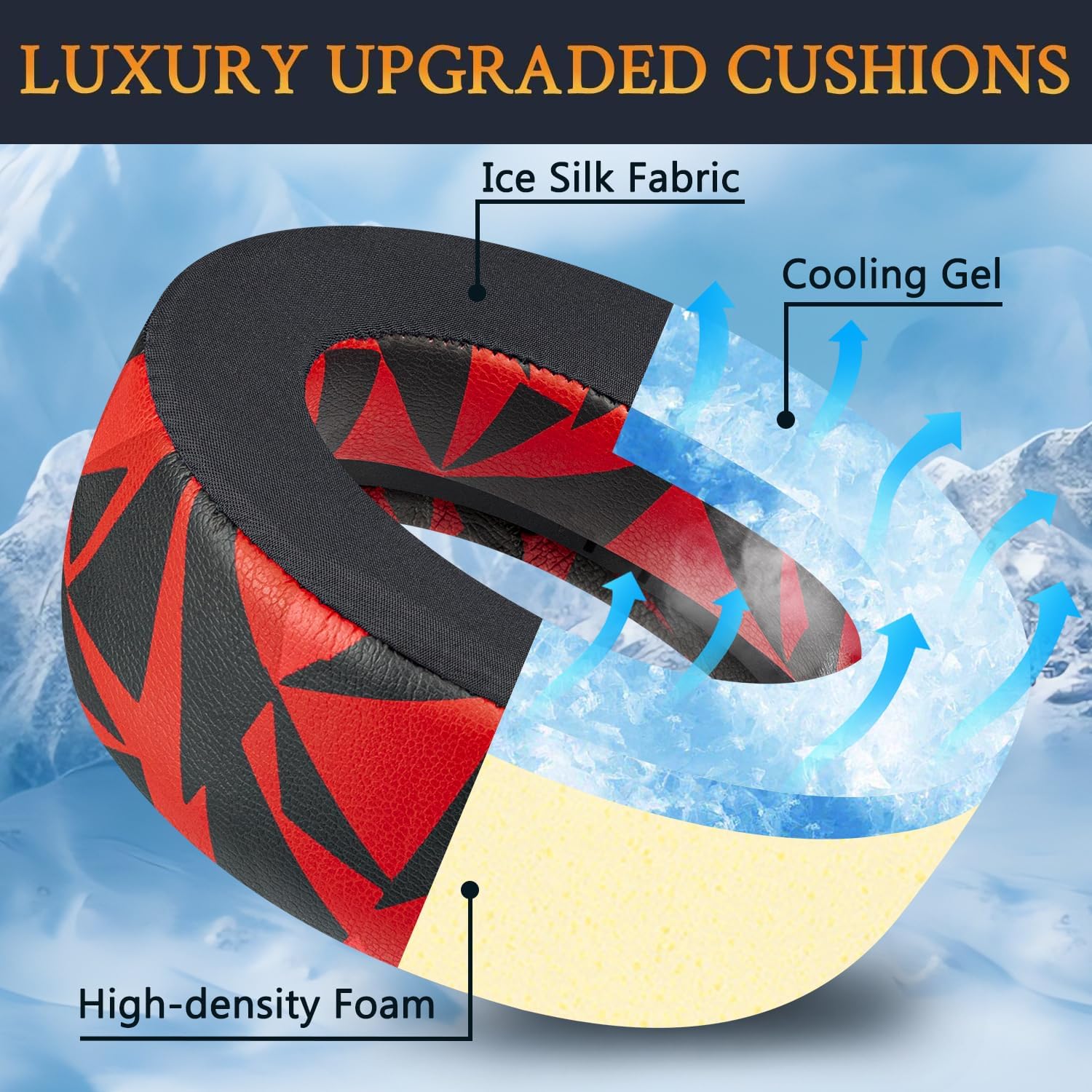 SOULWIT Earpads for Sony PlayStation PS5 Pulse Elite - Cooling Gel