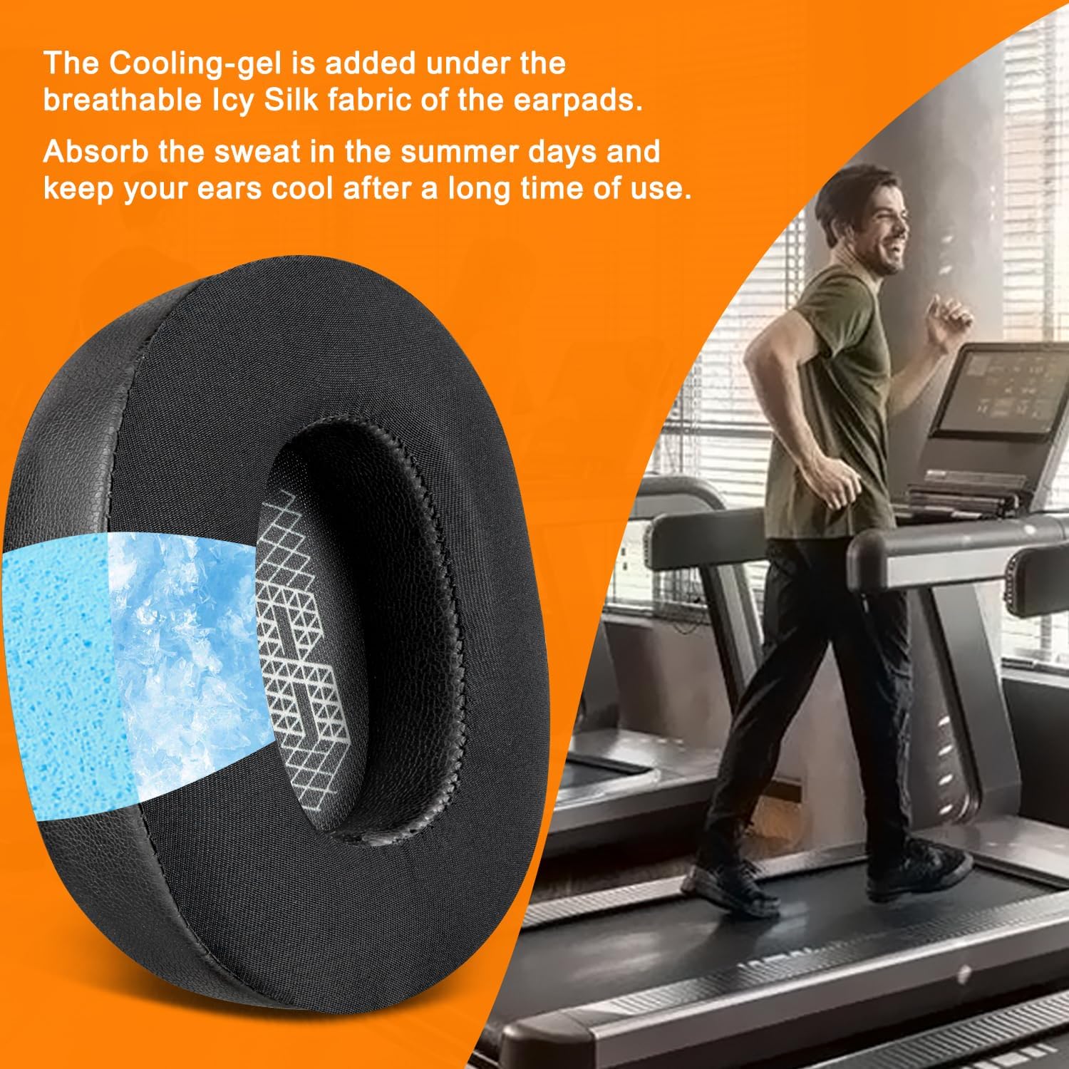 SOULWIT Earpads for JBL E65BTNC, Live 650BTNC, Live 660NC, Live 770NC, Duet NC - Cooling Gel