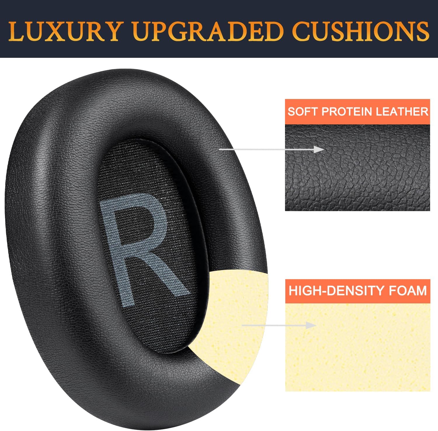 SOULWIT Earpads for TOZO HT2, HT3 - Protein Leather