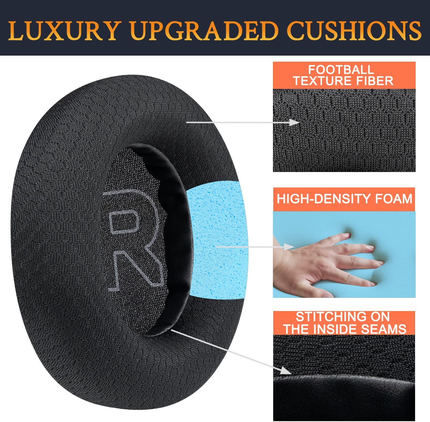 SOULWIT Earpads for SteelSeries Arctis Nova Pro Wired, Arctis Nova 1/3 Wired, Arctis Nova 4/5/7 Wireless - Mesh Fabric