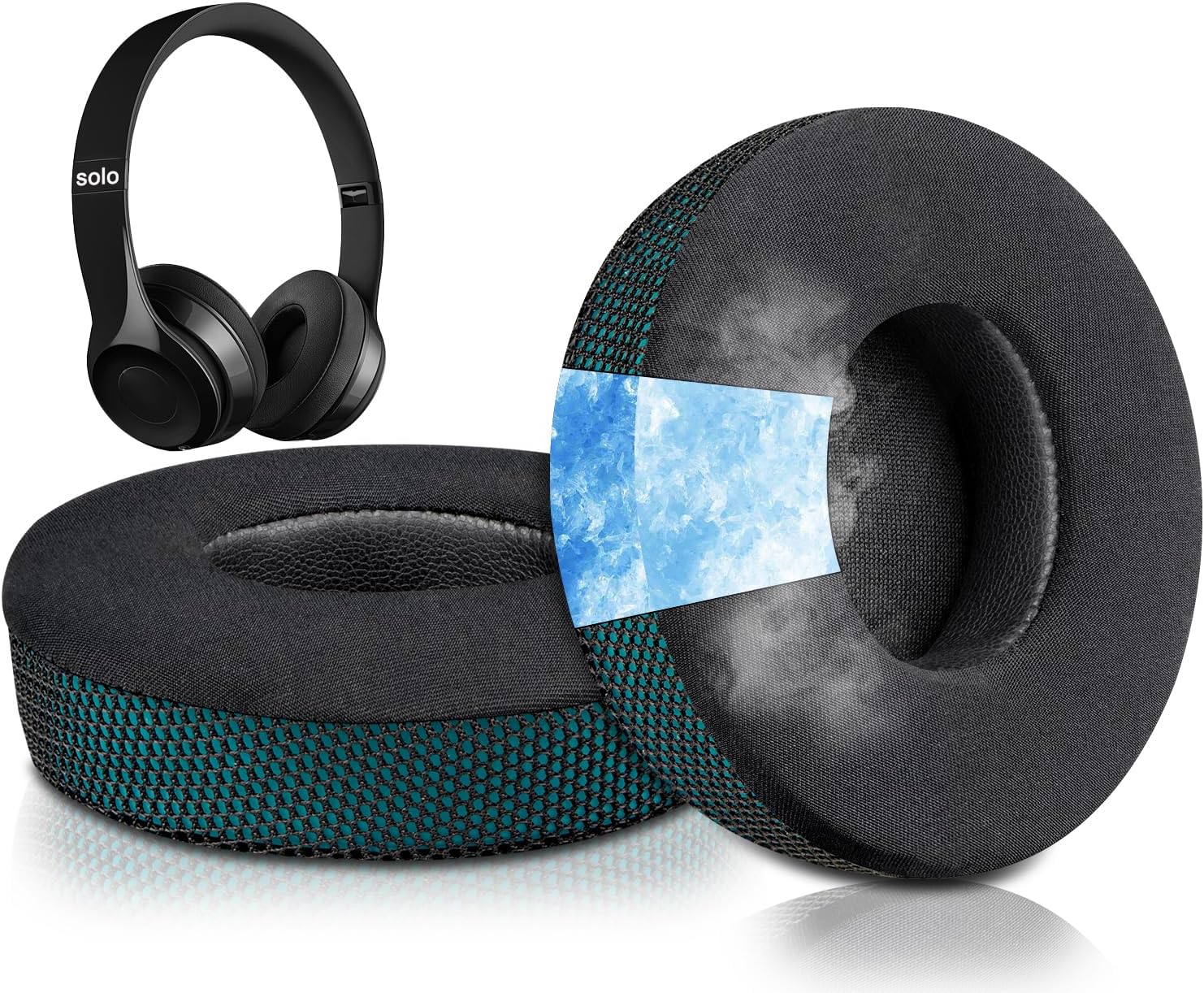 SoloWIT Earpads for Beats Solo 2 & Solo 3 - Cooling Gel