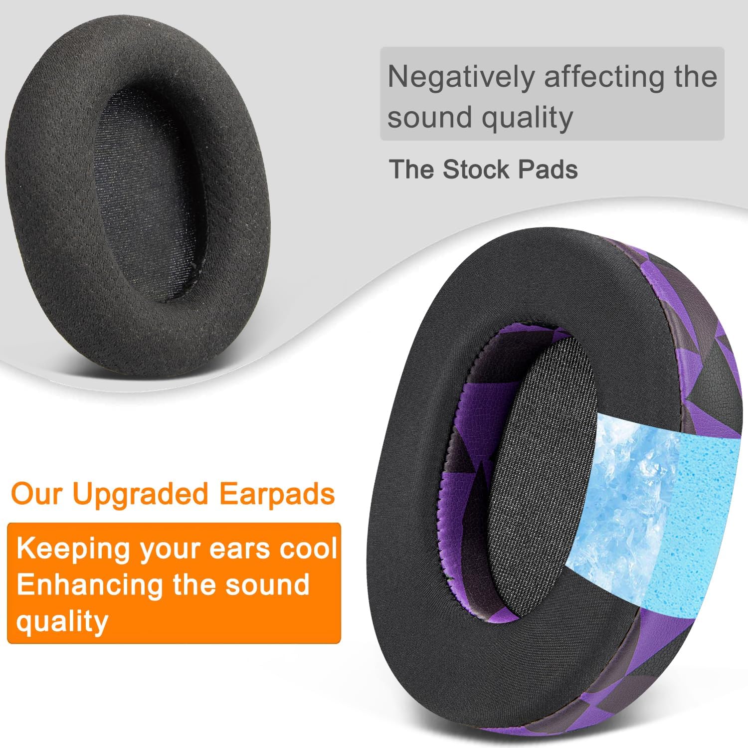 SOULWIT Earpads for SteelSeries Arctis 1/3/5/7/7+/7P/7P+/7X/7X+/9/9X/Pro/Prime - Cooling Gel