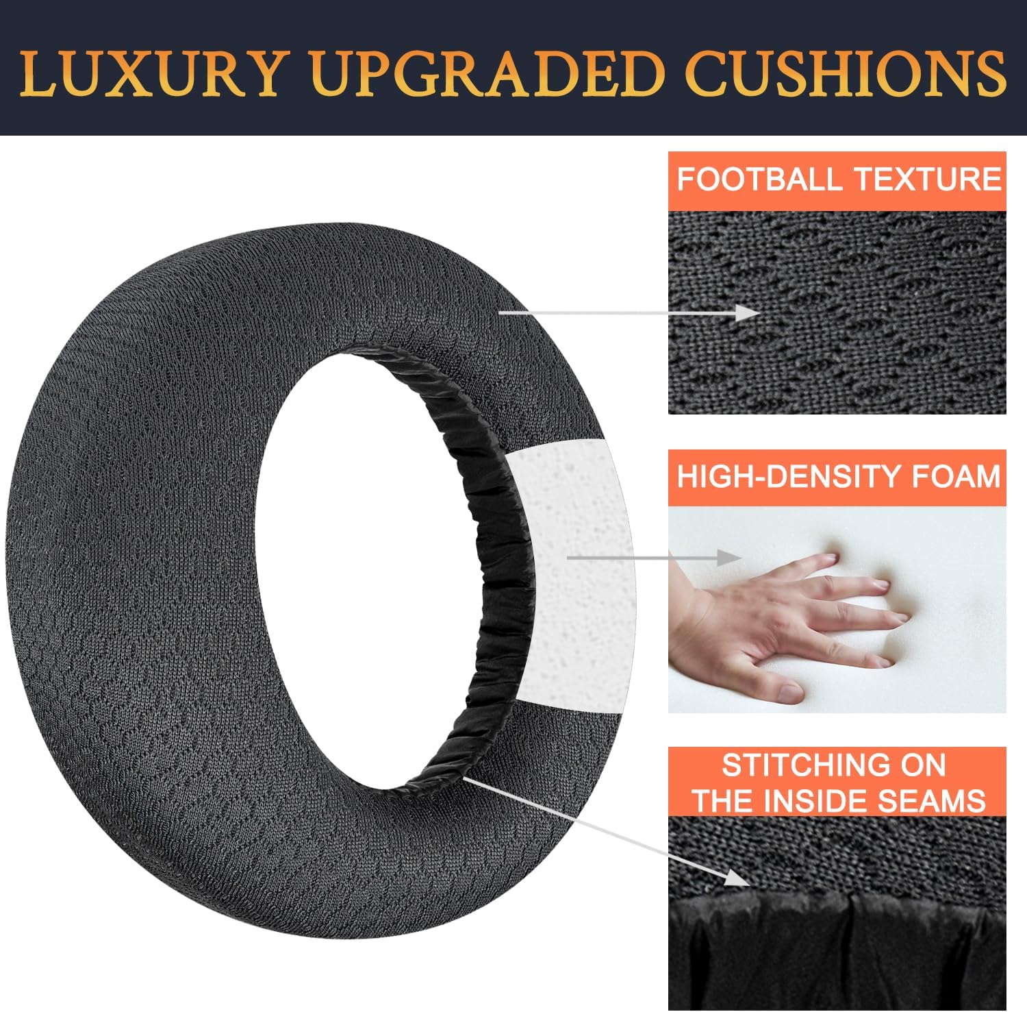SOULWIT Earpads for Sony PlayStation 5 Pulse PS5 3D - Mesh Fabric