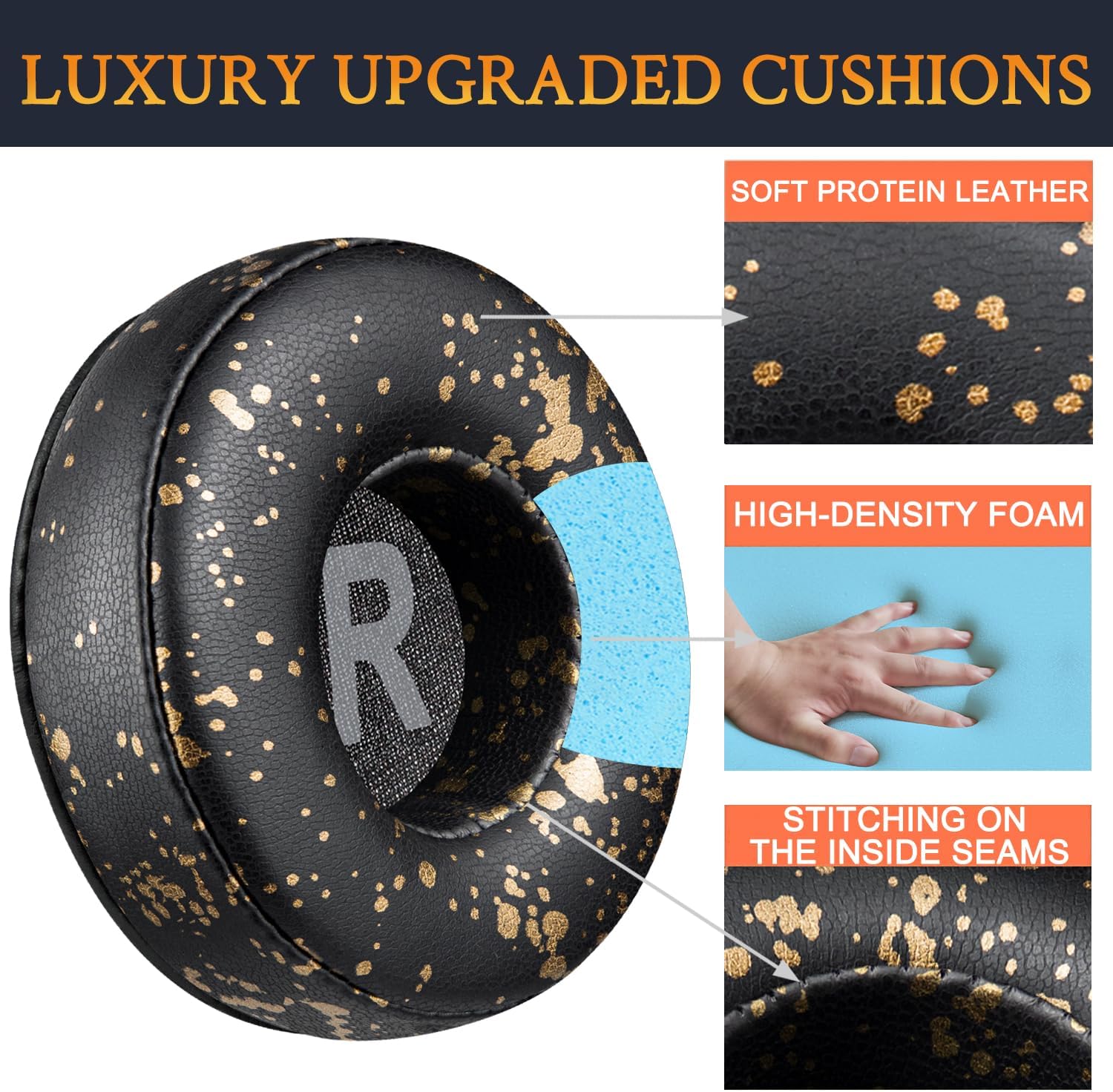 SOULWIT Earpads for Jabra Move, Elite 25h - Protein Leather