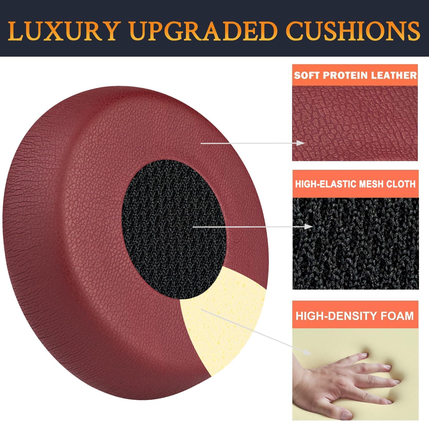 SOULWIT Earpads for Jabra Evolve 75 - Protein Leather