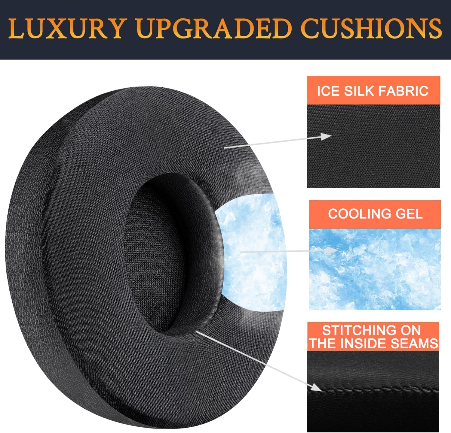 SoloWIT Earpads for Beats Solo 2 & Solo 3 - Cooling Gel